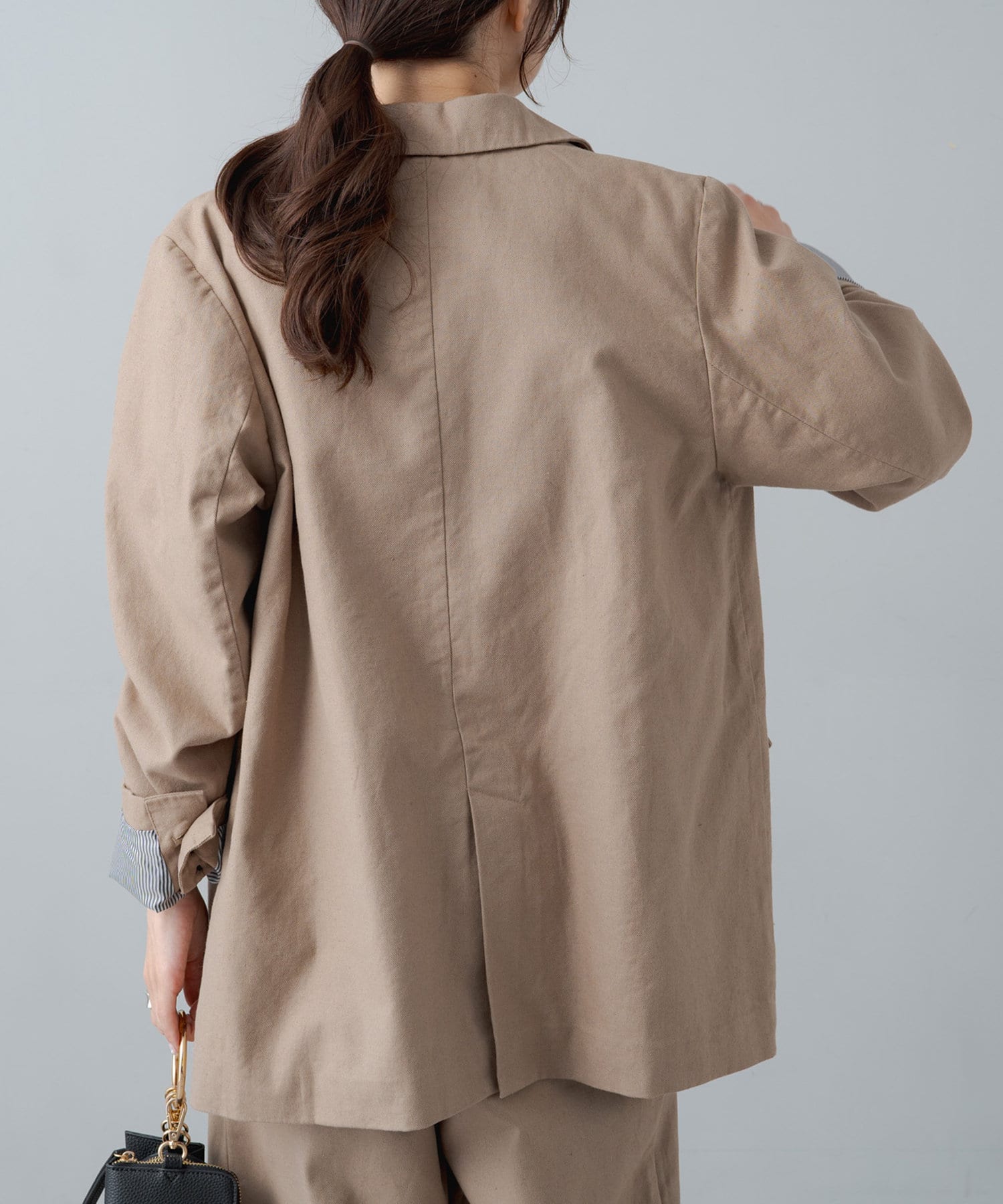 綿麻テーラードジャケット | PUAL CE CIN(ピュアルセシン)レディース 