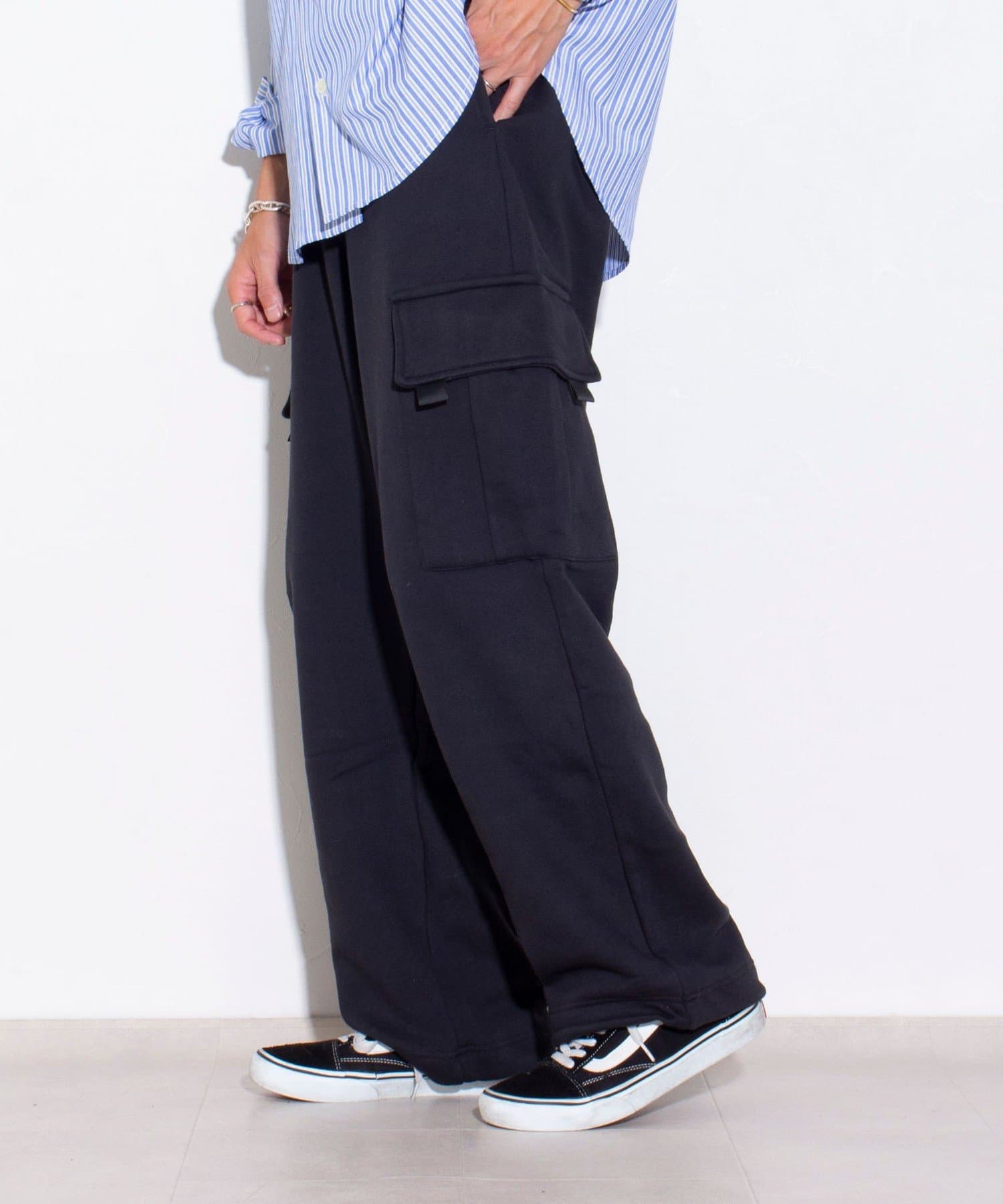 FREDY & GLOSTER(フレディ アンド グロスター) 【DISCUS ATHLETIC】スウェットカーゴパンツ 裏起毛