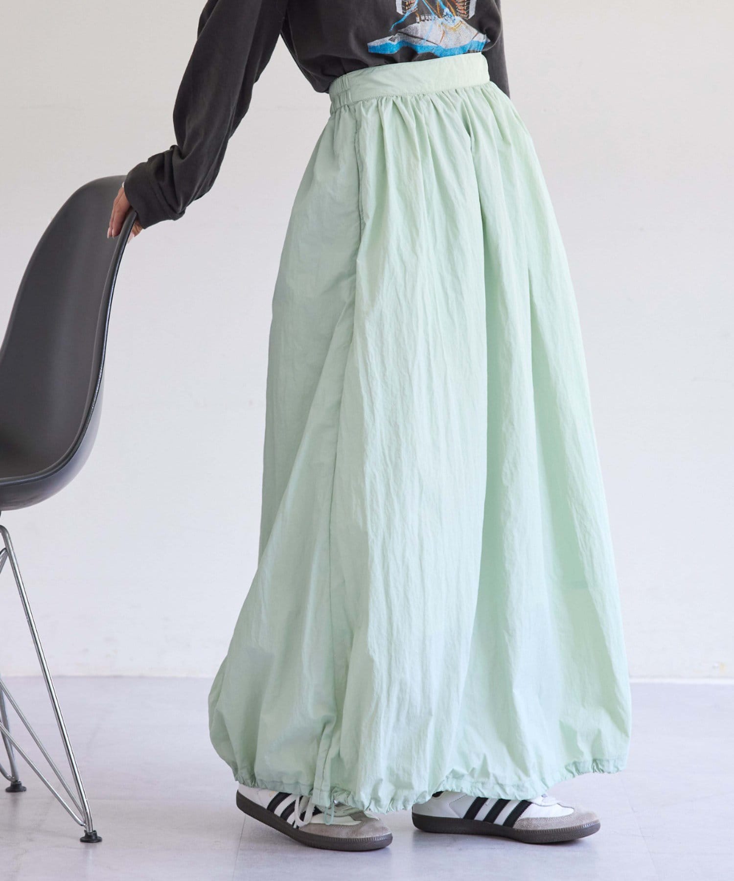 ナイロンコクーン裾ドロストボリュームスカート | CIAOPANIC TYPY