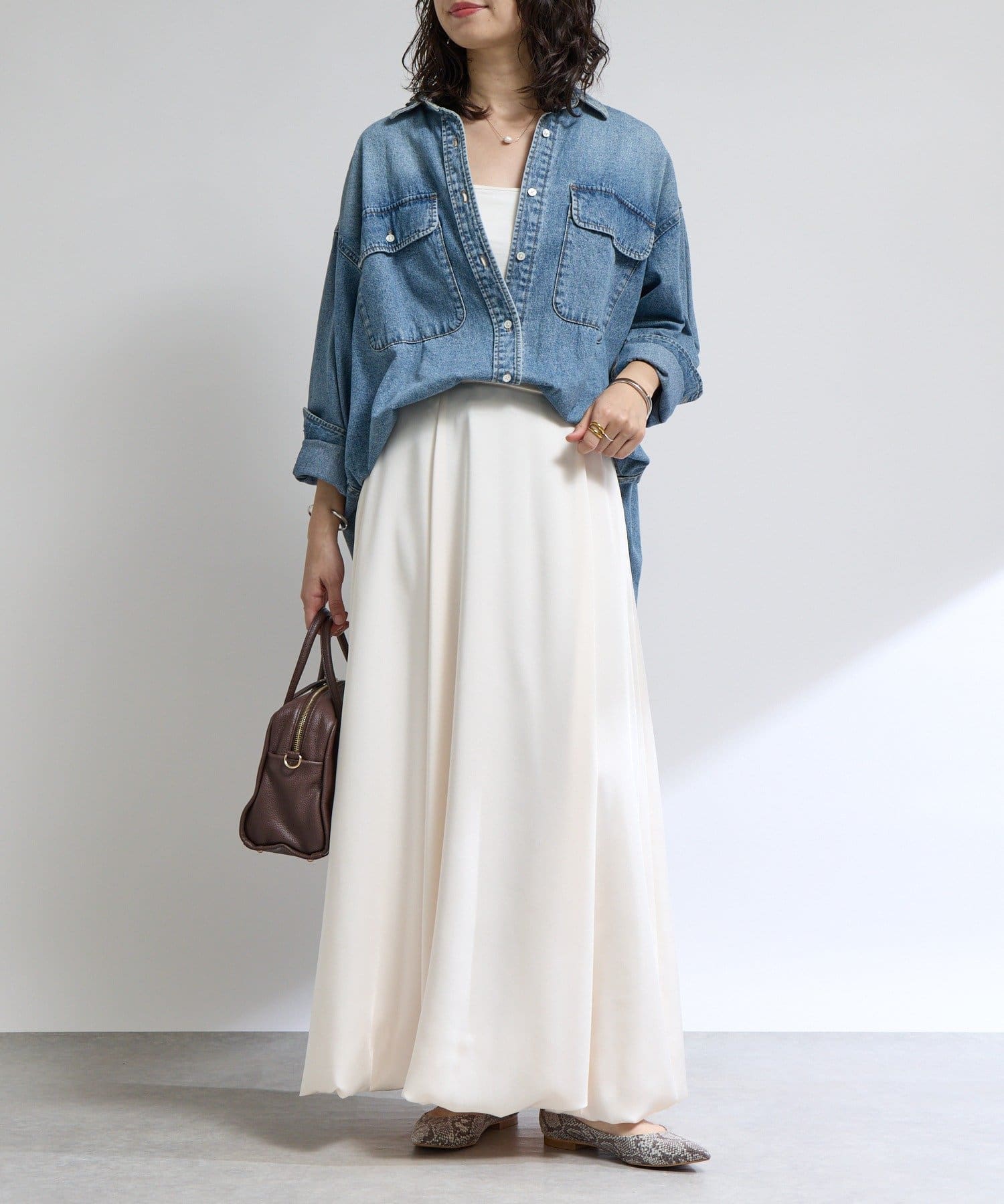 RIVE DROITE(リヴドロワ) 【ベストセラー】【MONN.:.(モン)】ビッグデニムシャツ