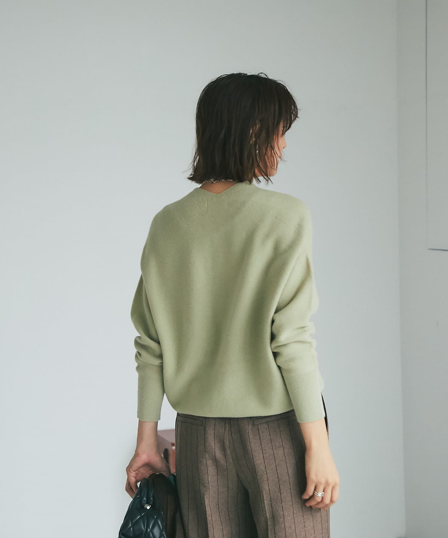 RIVE DROITE】ウール100バックボリュームニット | OUTLET