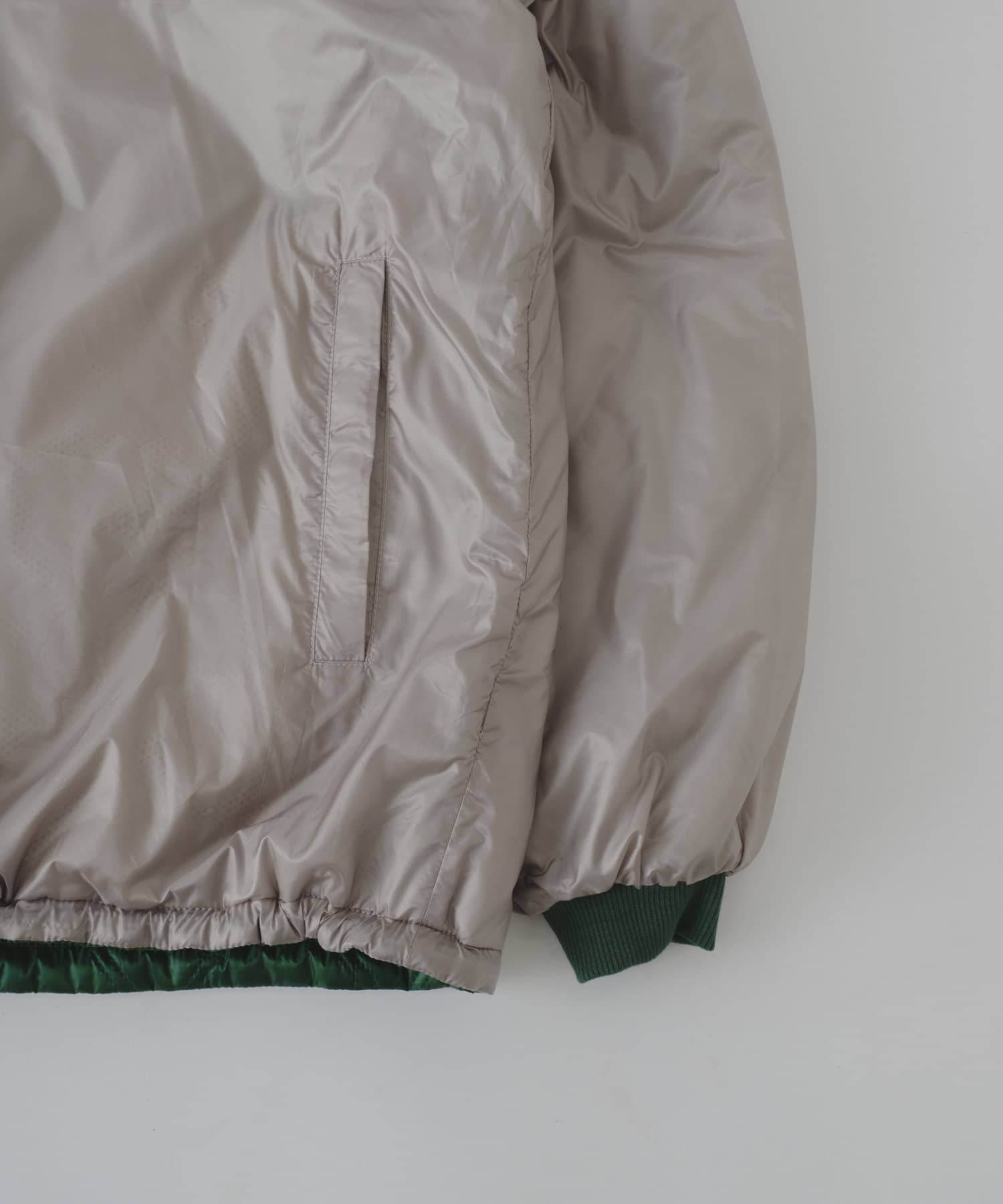 グリーン】【Pasterip】Insulation quilting jacket-