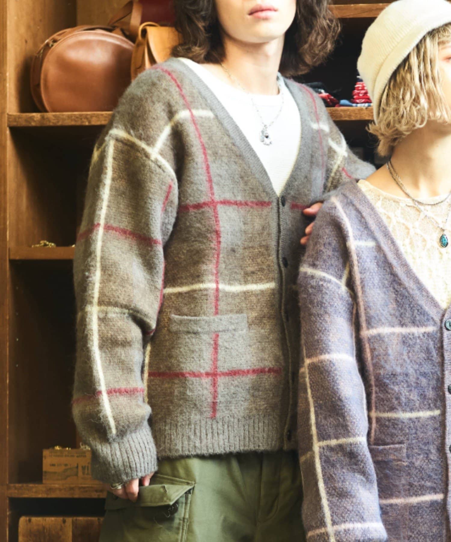 OUTLET(アウトレット) 【Ciaopanic】【なにわ男子大西流星さん着用】モヘアジャガードカーディガン