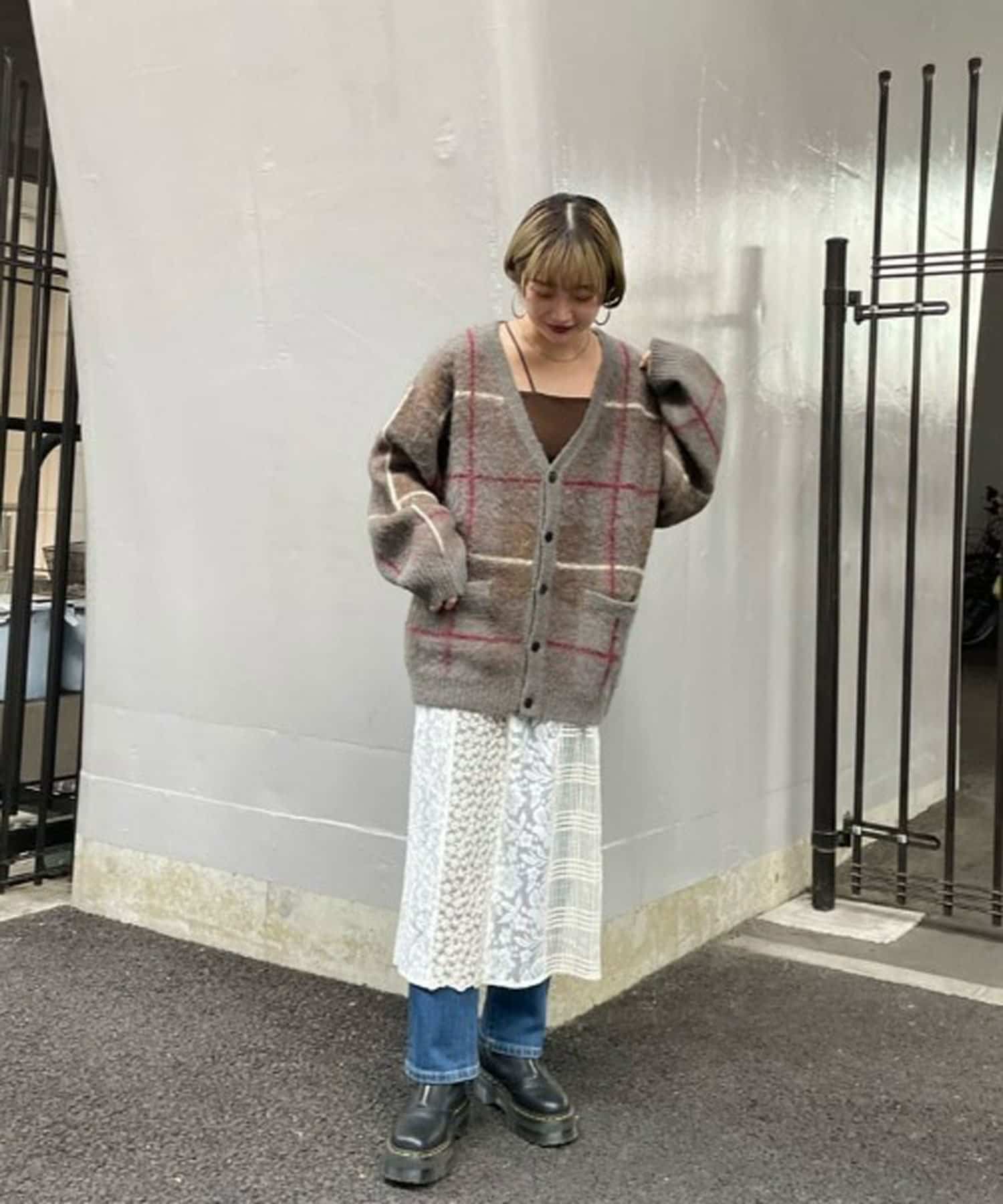 OUTLET(アウトレット) 【Ciaopanic】【なにわ男子大西流星さん着用】モヘアジャガードカーディガン