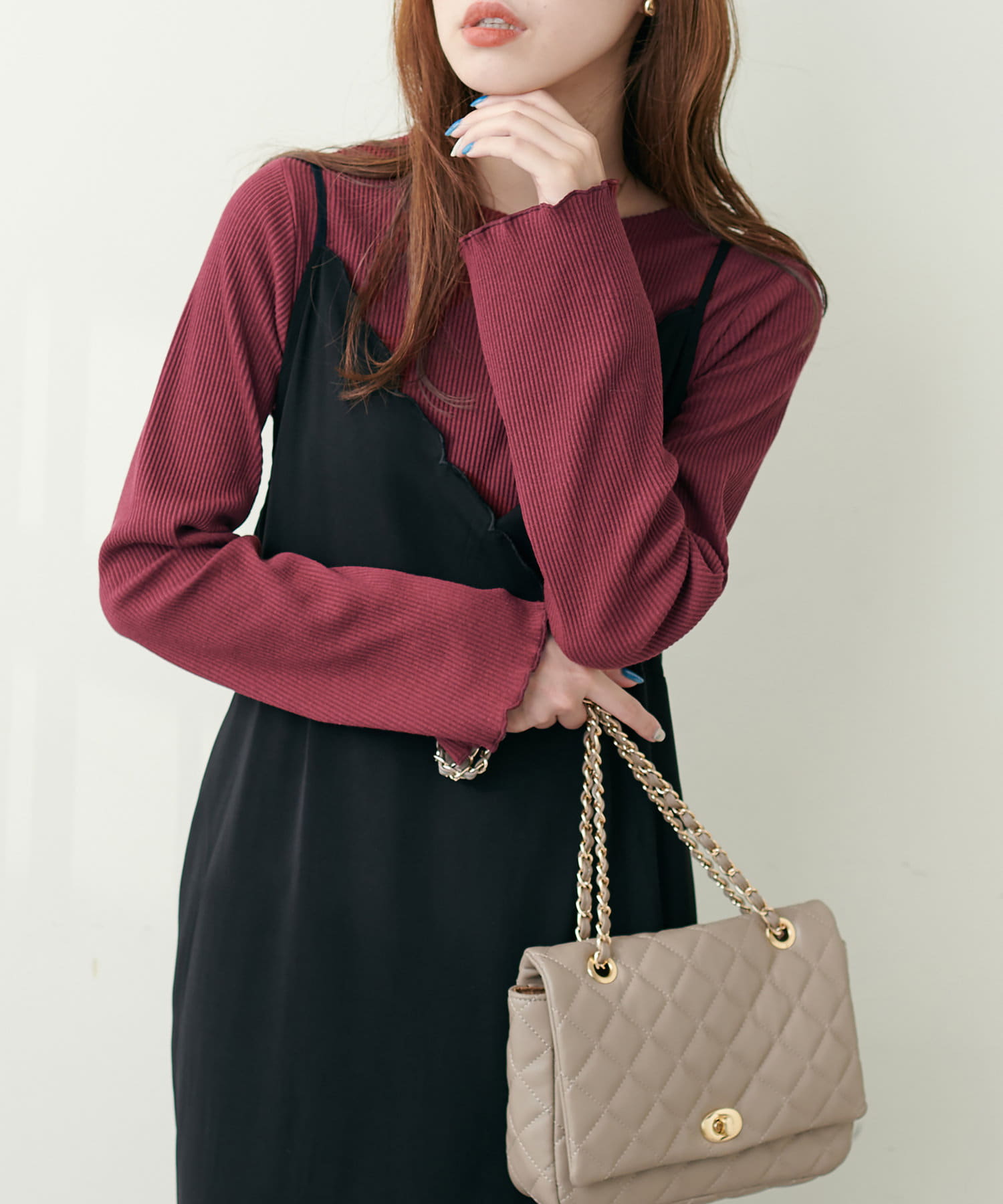 natural couture(ナチュラルクチュール) 前後2WAYメロウプルオーバー