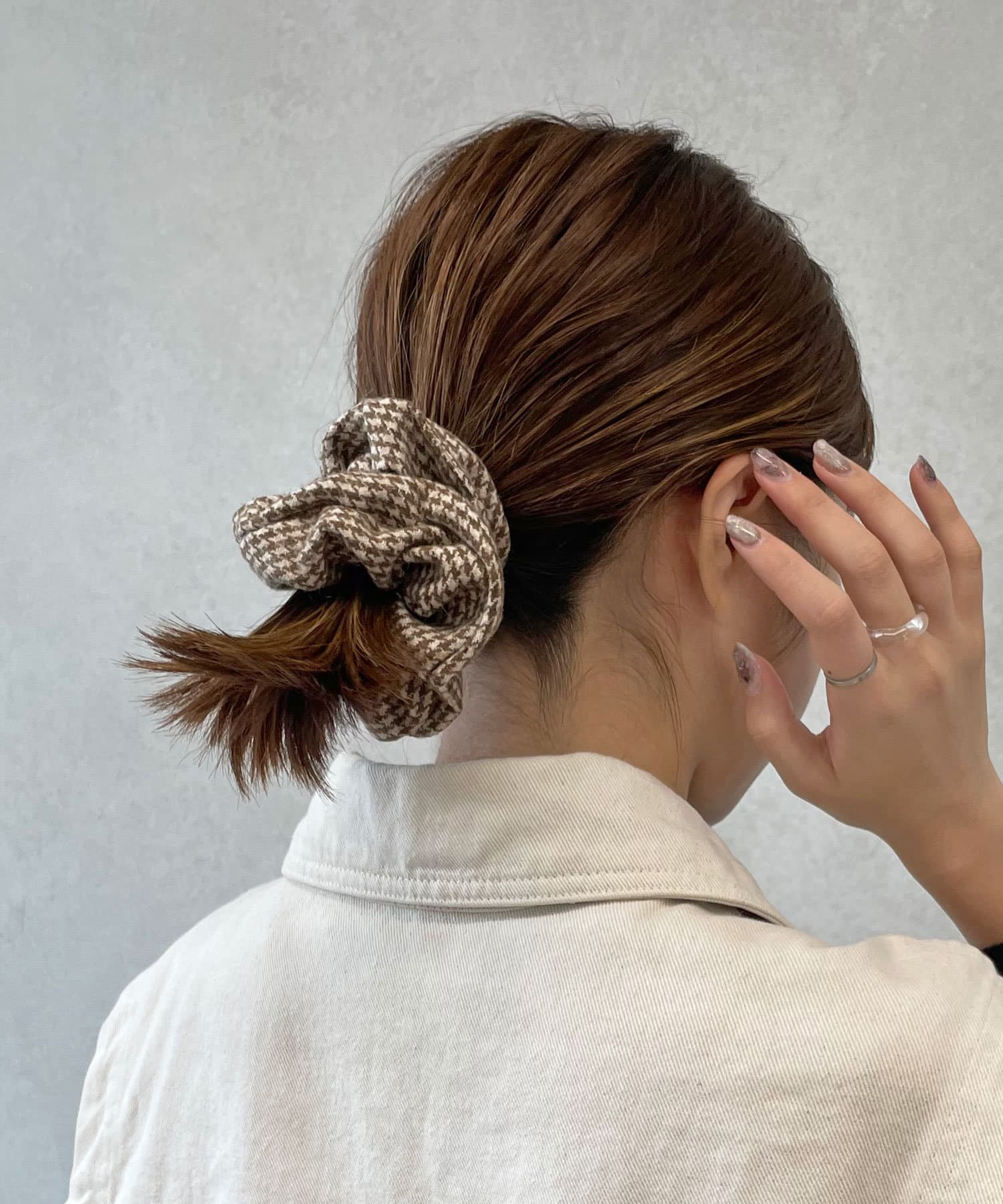 千鳥柄シュシュ | Lattice(ラティス)レディース | PAL CLOSET(パル