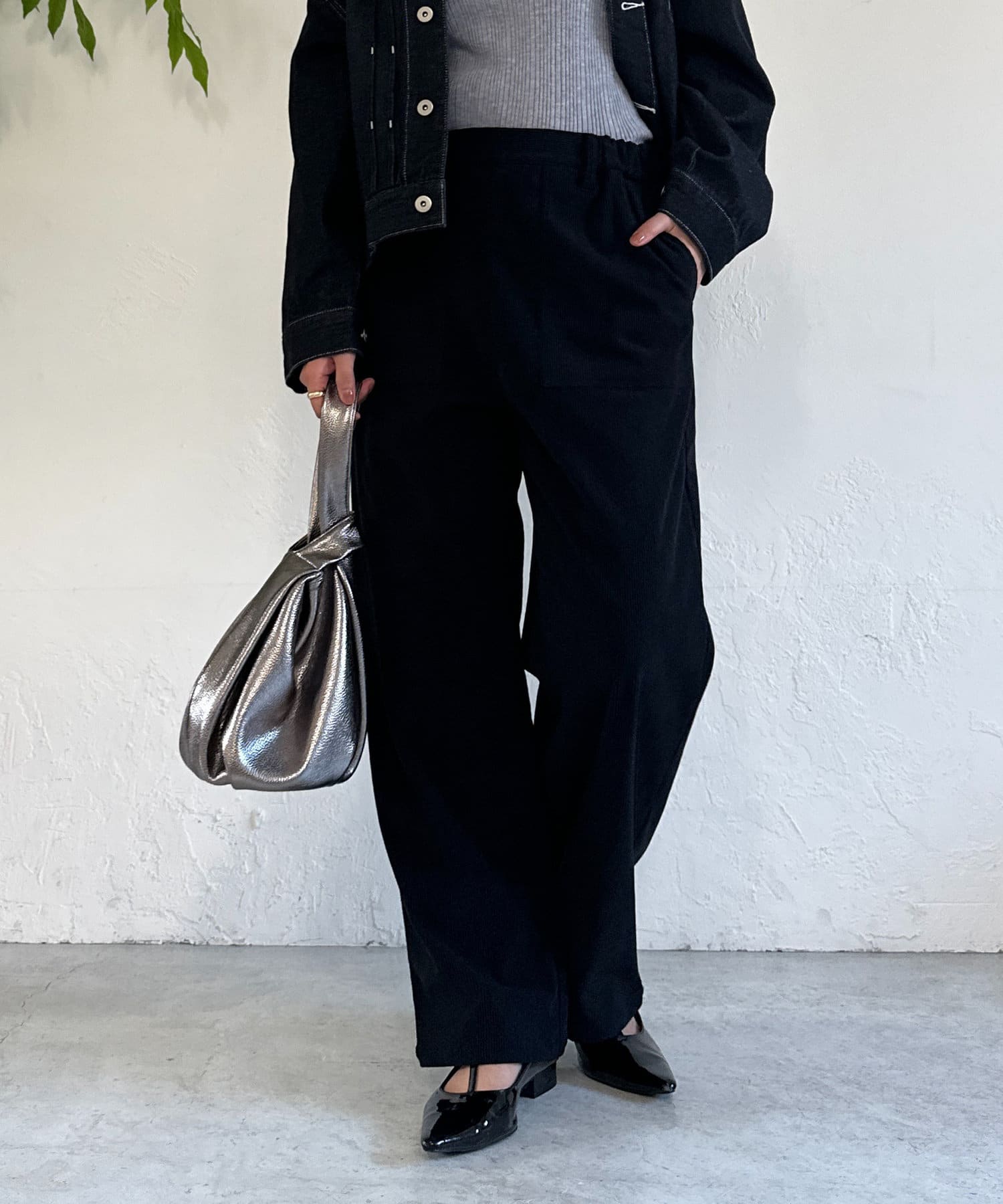 un dix cors(アンディコール) ストレッチコールパンツ