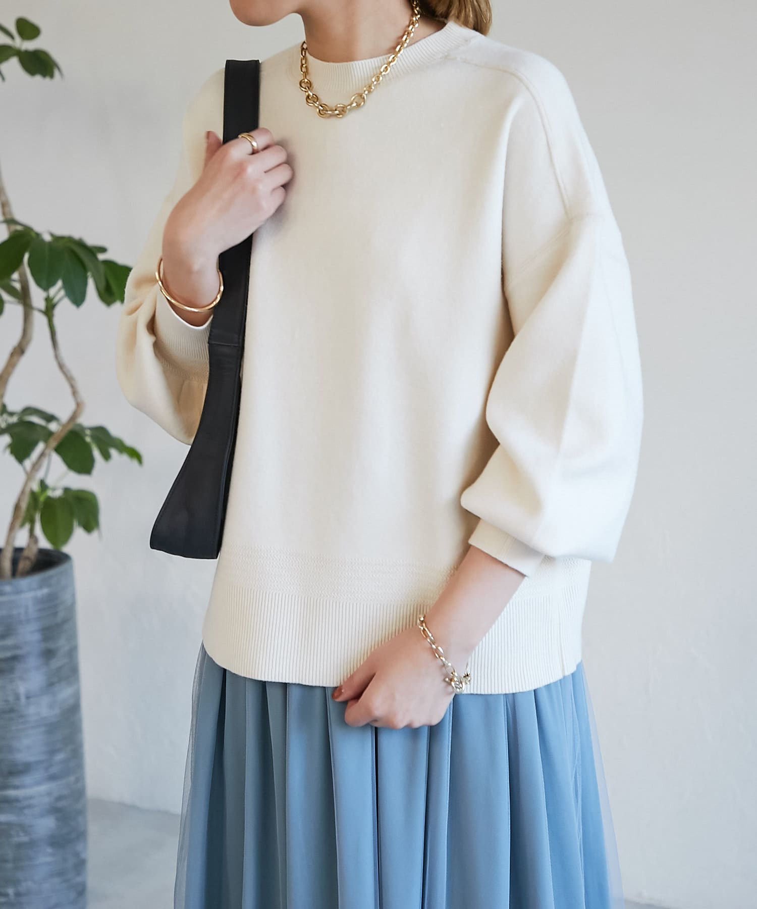 un dix cors(アンディコール) スウェットライクニット