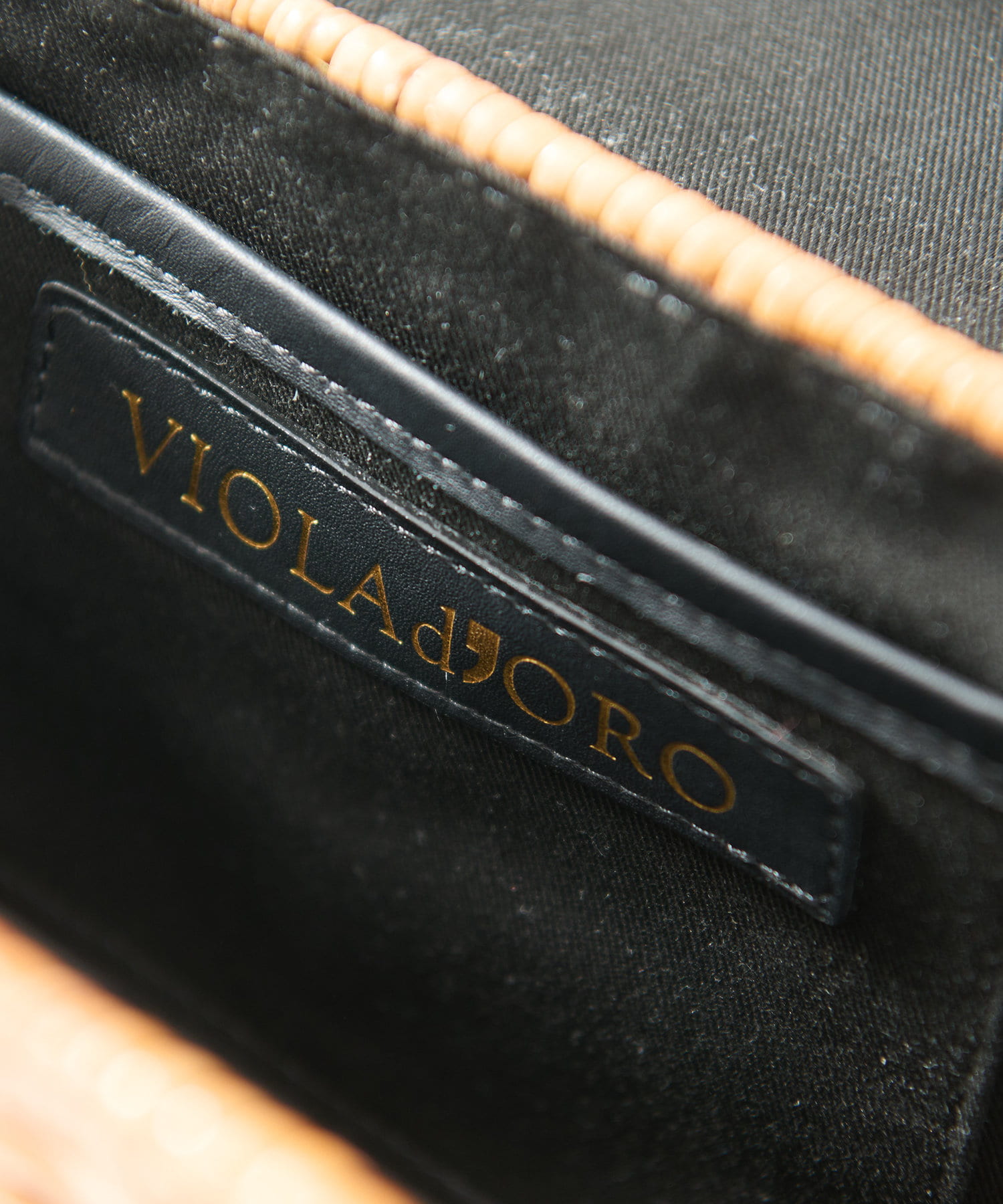 La boutique BonBon(ラブティックボンボン) ヴィオラドーロ/スプリットラタントップハンドルストラップ付きバッグ