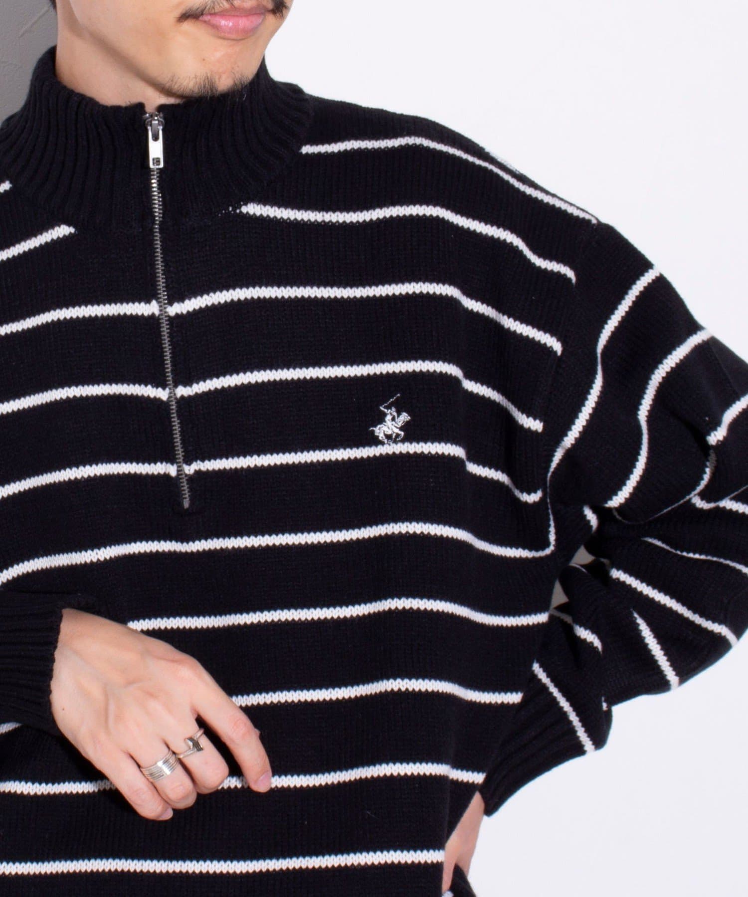 FREDY & GLOSTER(フレディ アンド グロスター) 【BEVERLY HILLS POLO CLUB】ハーフジップセーター