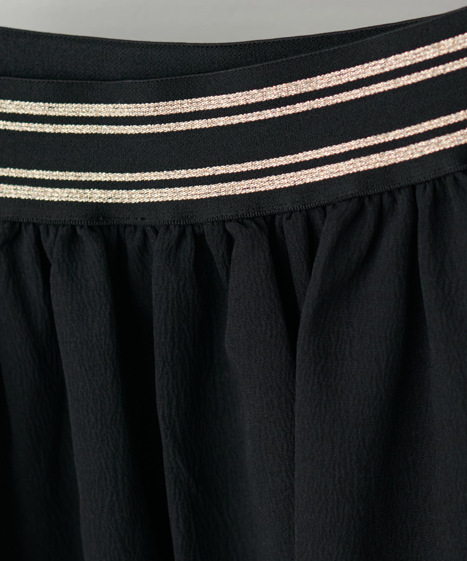 natural couture(ナチュラルクチュール) ラメゴムギャザーボリュームスカート