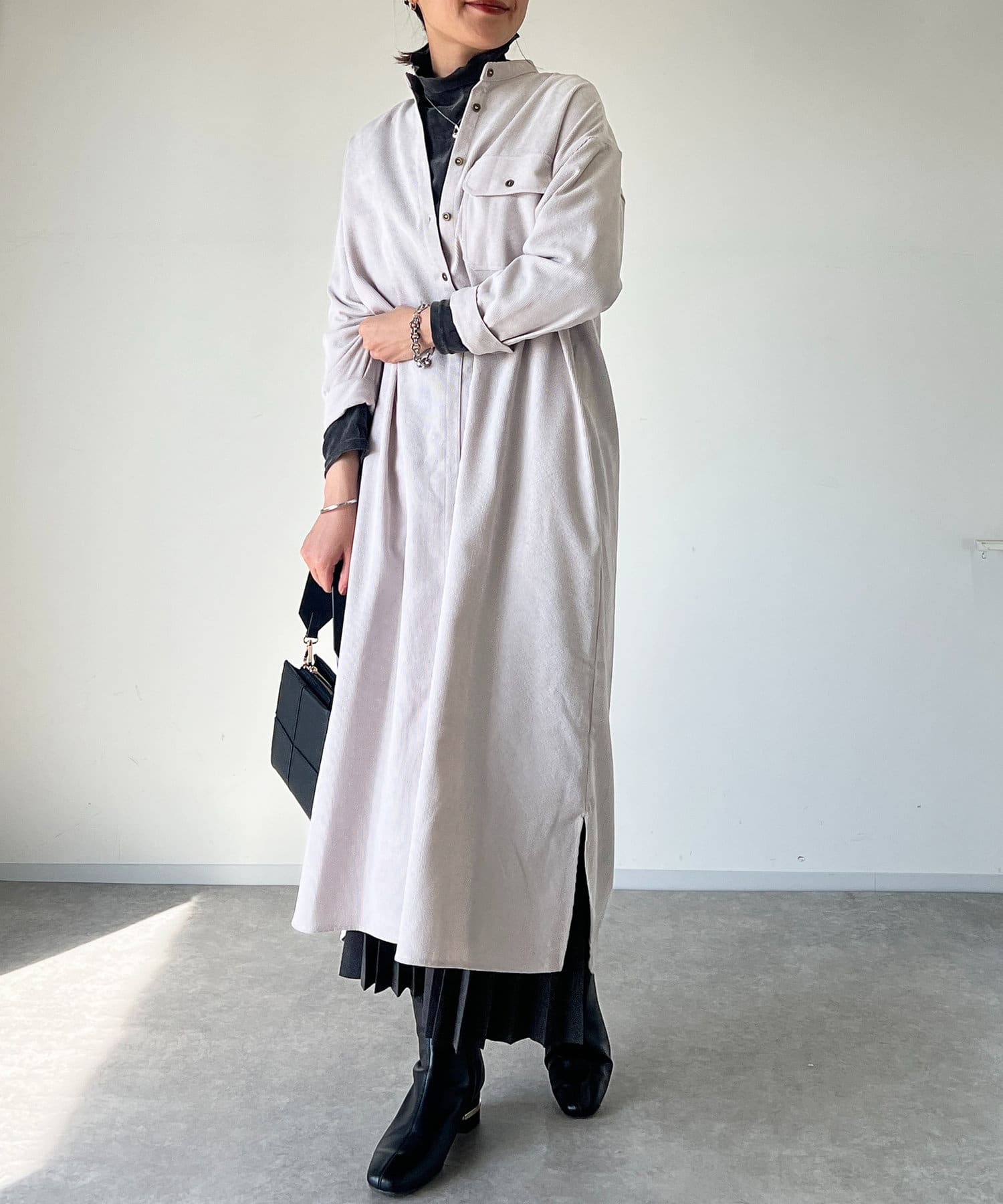 un dix cors(アンディコール) コーデュロイワンピース