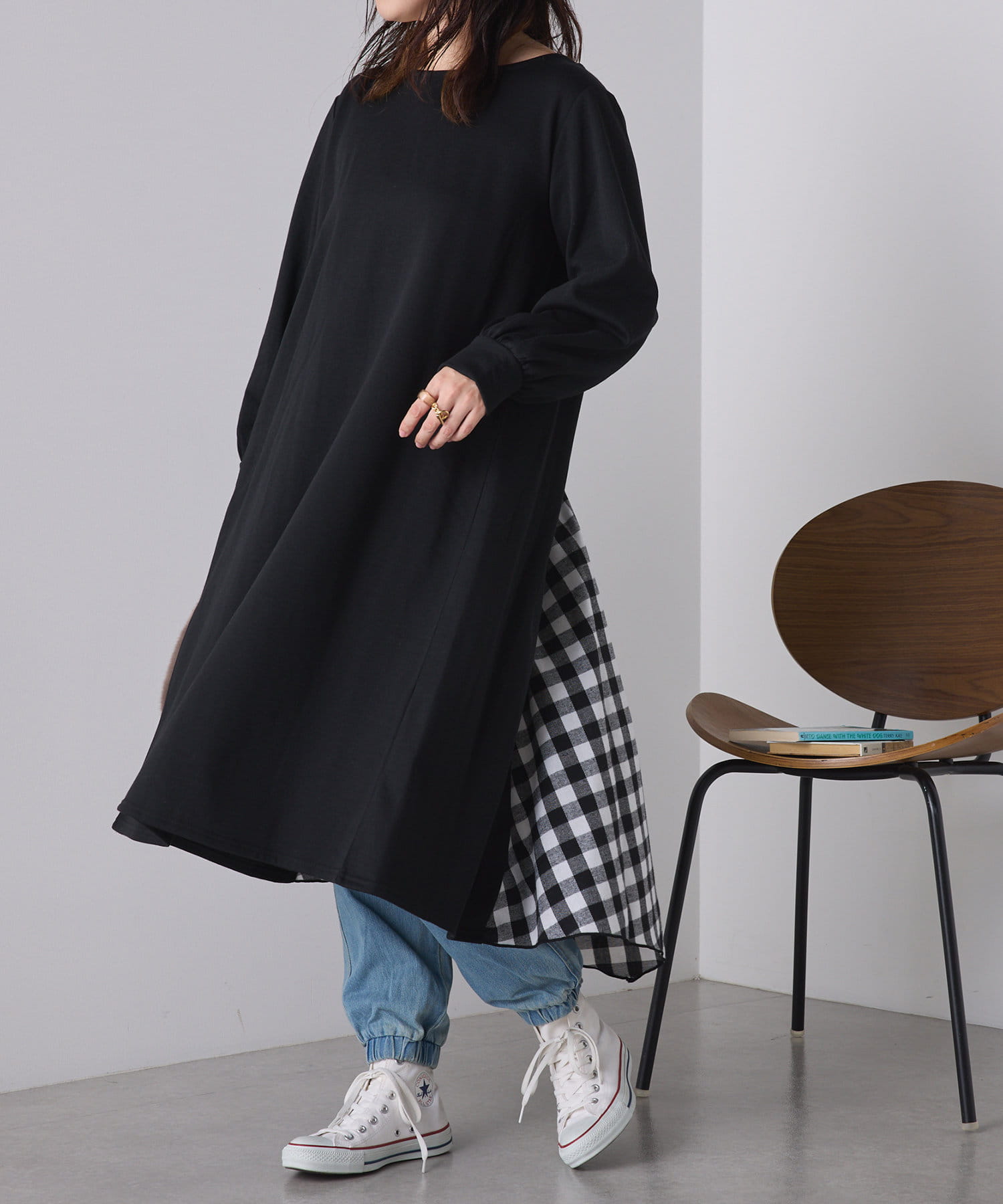 nao】バックシャンワンピース | NICE CLAUP / OLIVE des OLIVE