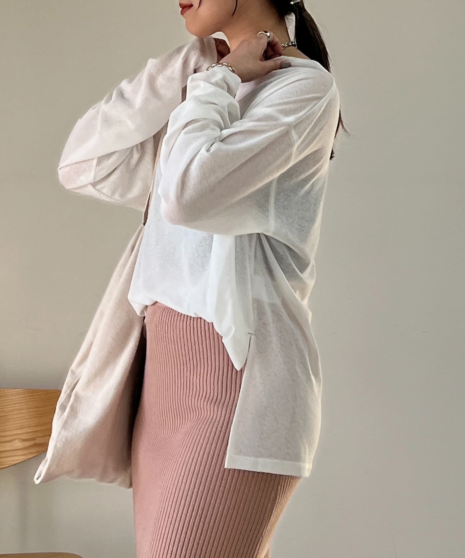 un dix cors(アンディコール) シアーシンプルカットソー