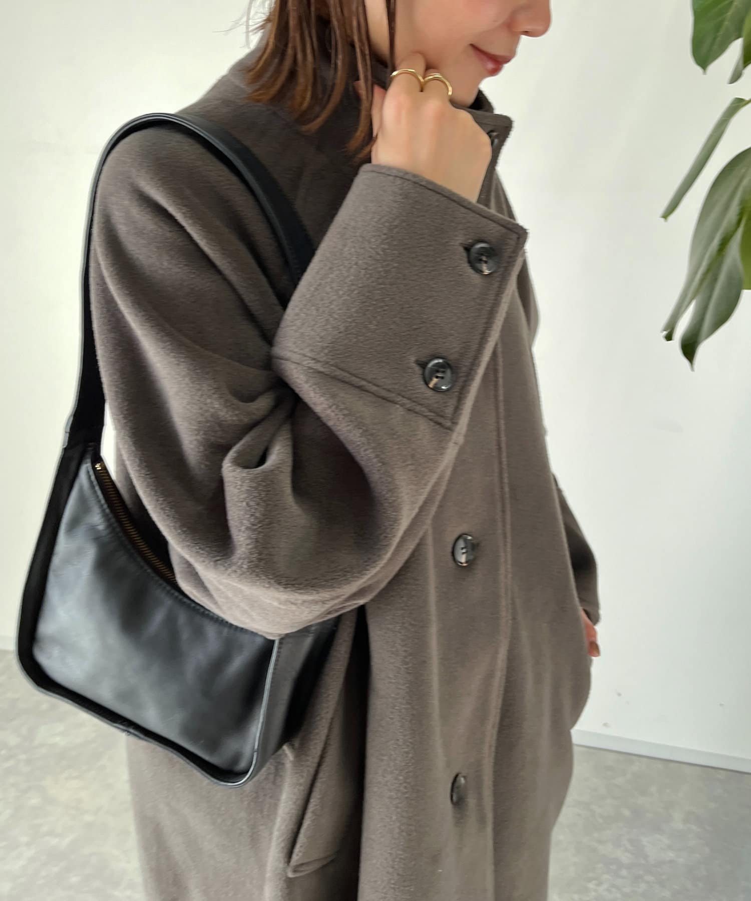 MHL【美品】evam eva エヴァムエヴァ コットンシルク スプリングコート