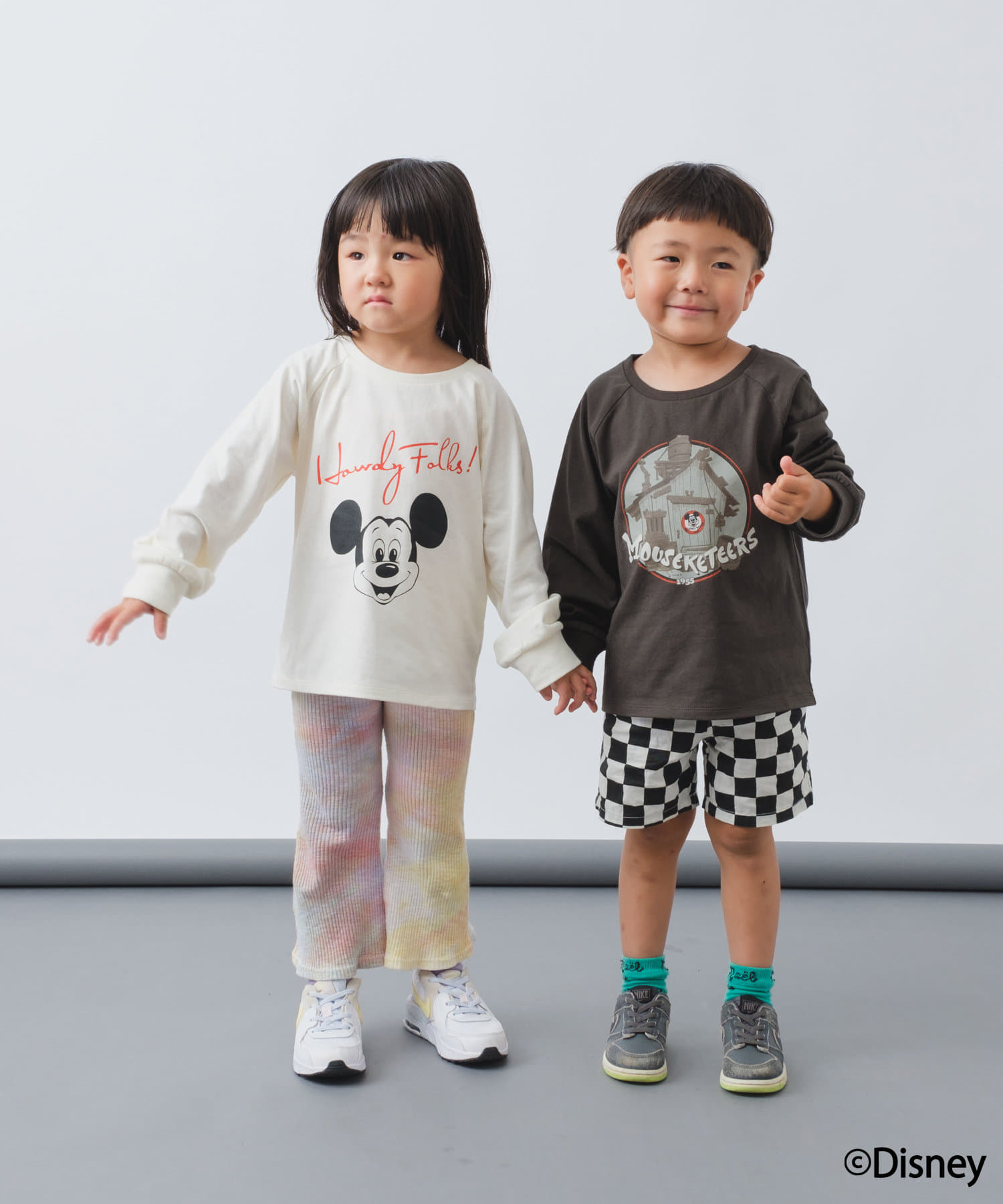 Kastane】【Mickey Mouse】ロンTEE KIDS | OUTLET(アウトレット)キッズ