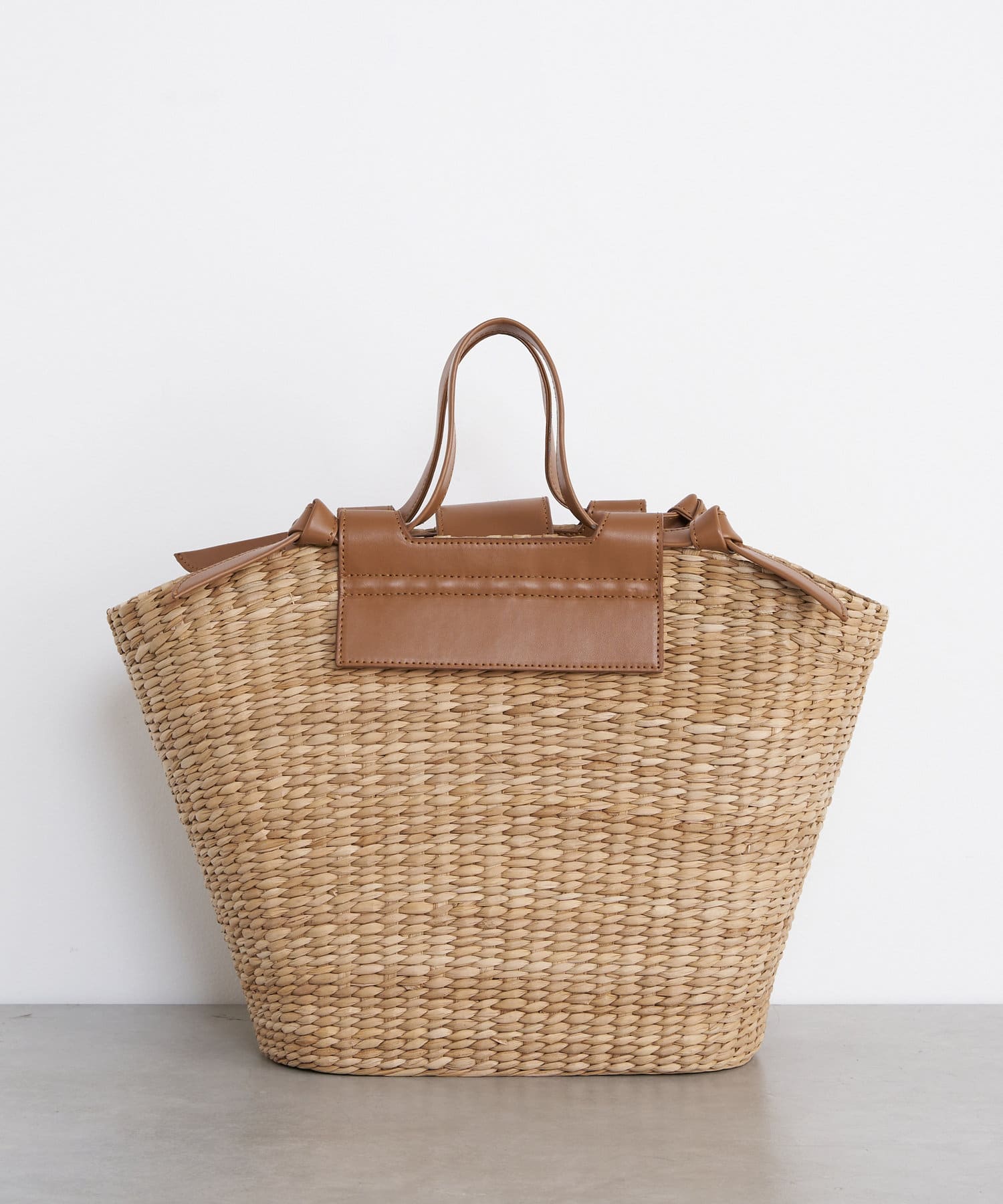 【美品】カゴバッグ　Jena フェイクレザーカゴバッグ | Jena espace merveilleux(ジェナ