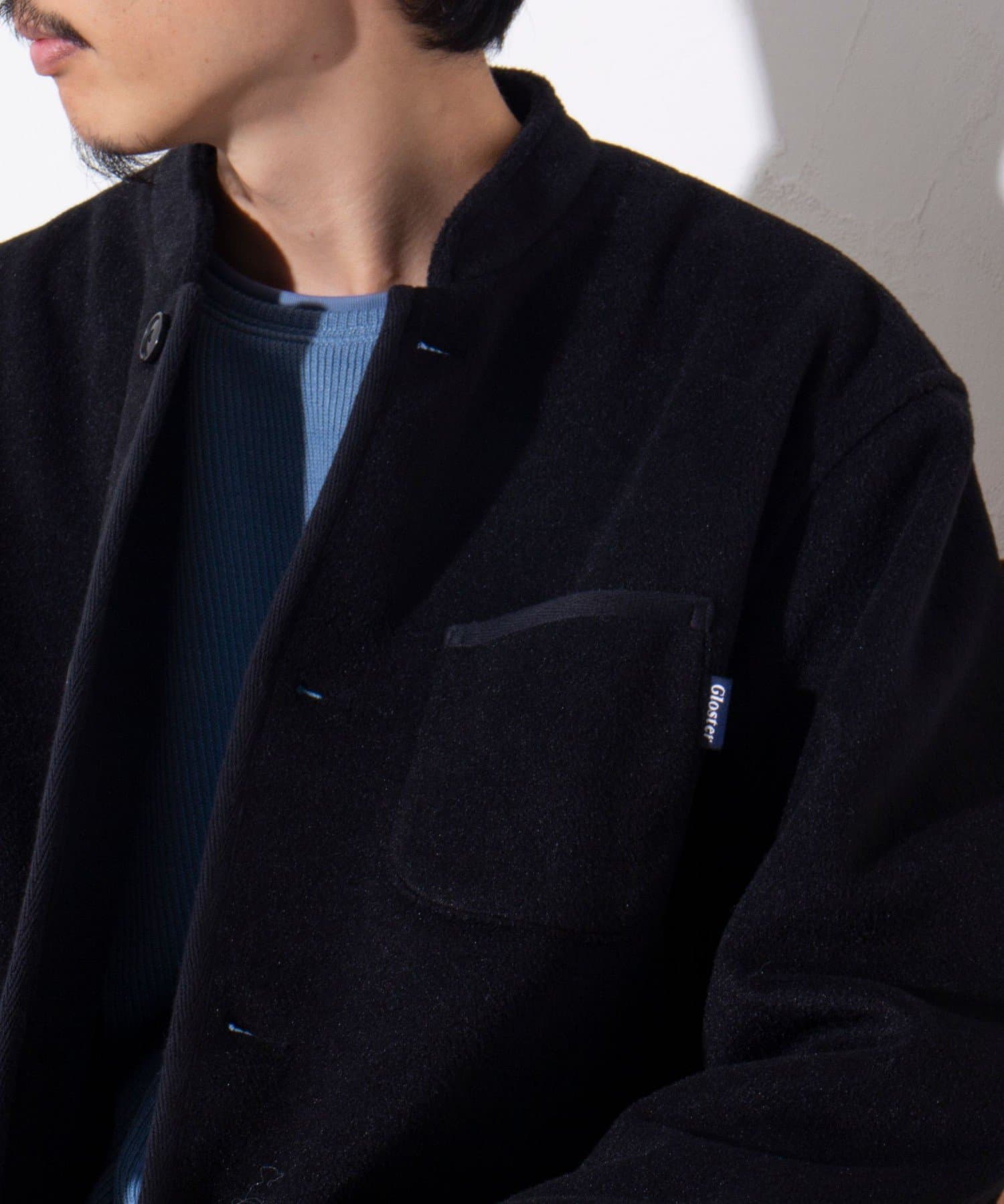 FREDY & GLOSTER(フレディ アンド グロスター) 【GLOSTER】スタンドカラー フリースカバーオールジャケット