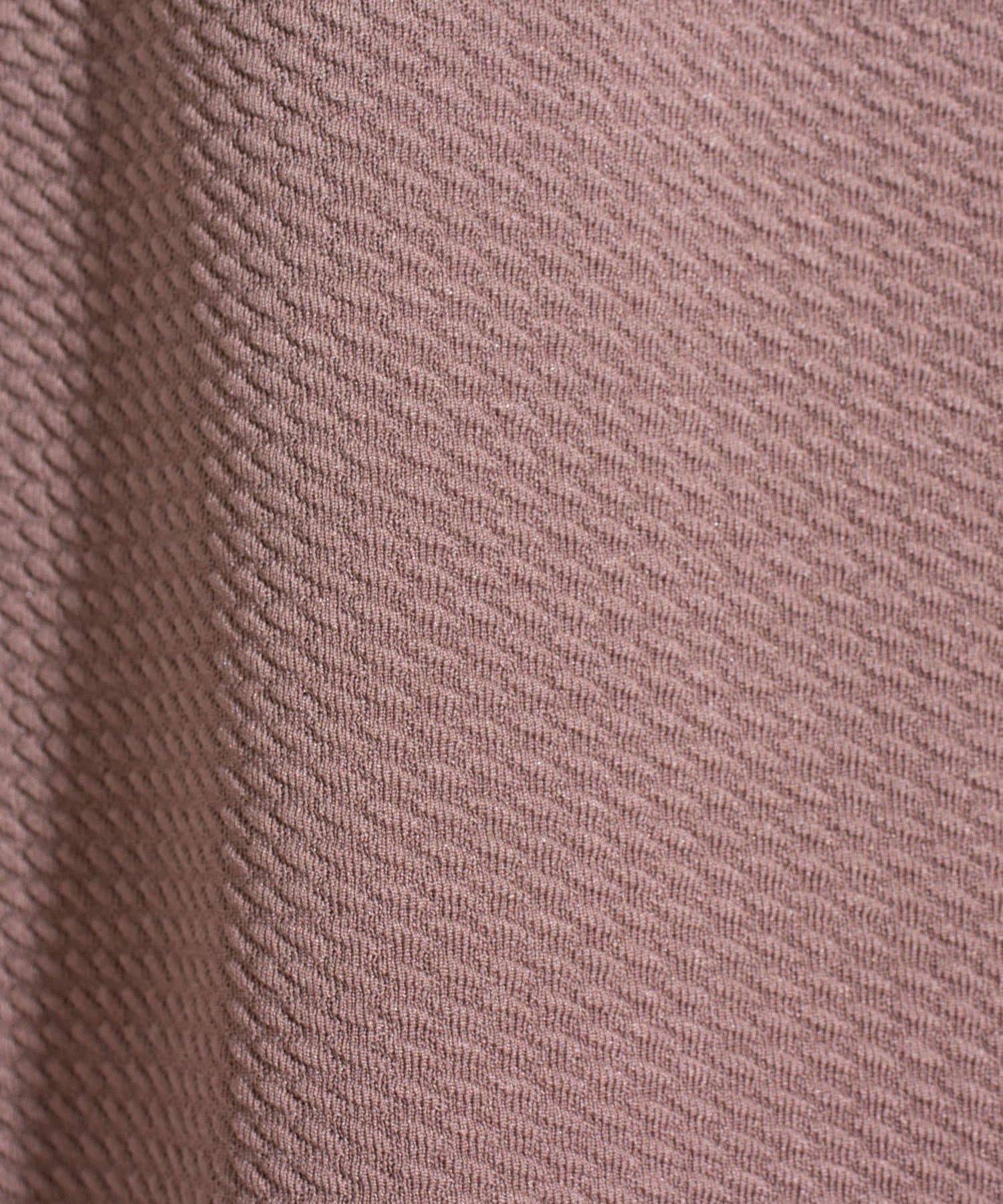 FREDY & GLOSTER(フレディ アンド グロスター) 【GLOSTER】ふくれジャガード ロングTシャツ クルーネック