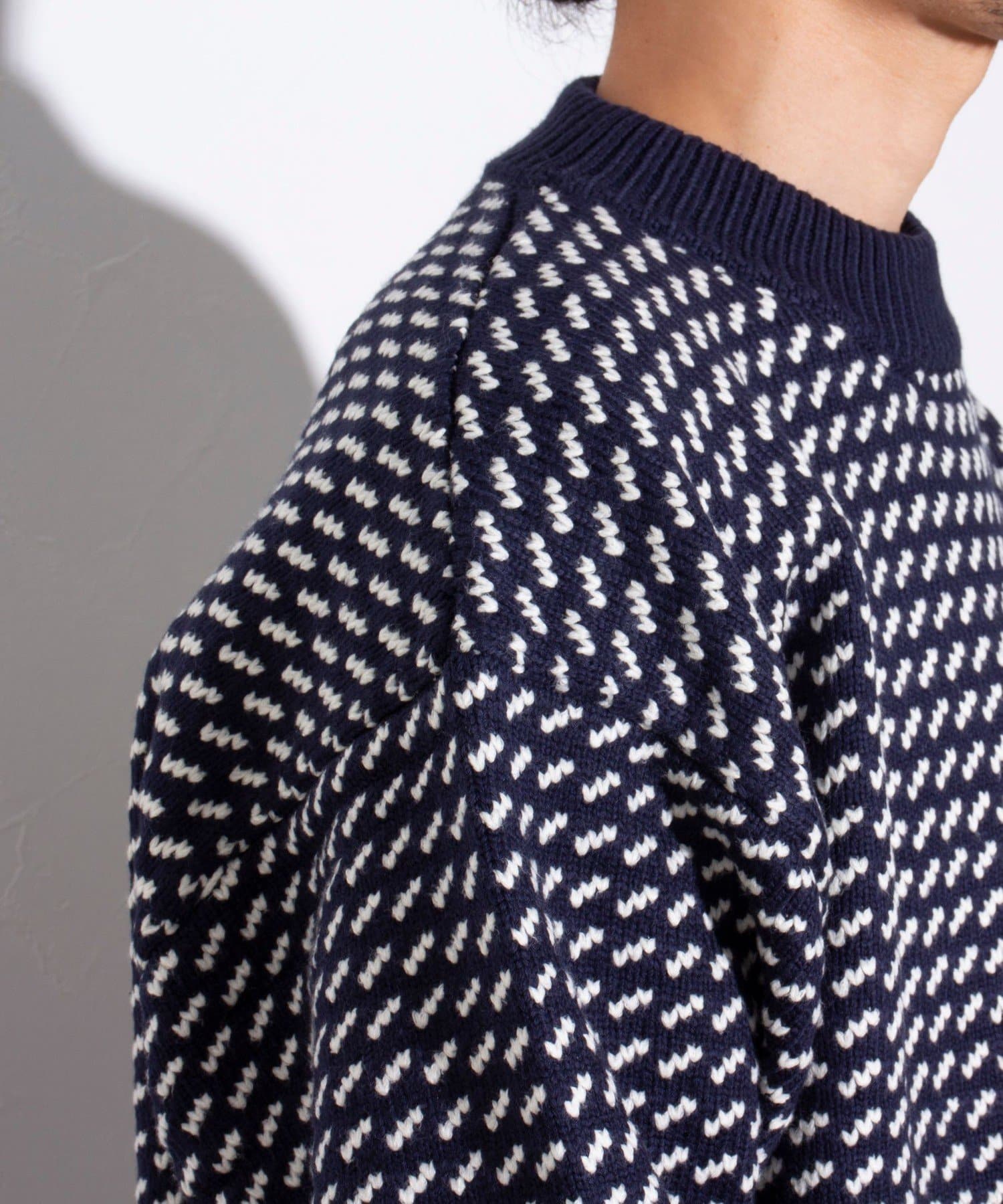 FREDY & GLOSTER(フレディ アンド グロスター) 【L.L.Bean】Birds-Eye バーズアイニット クルーネック