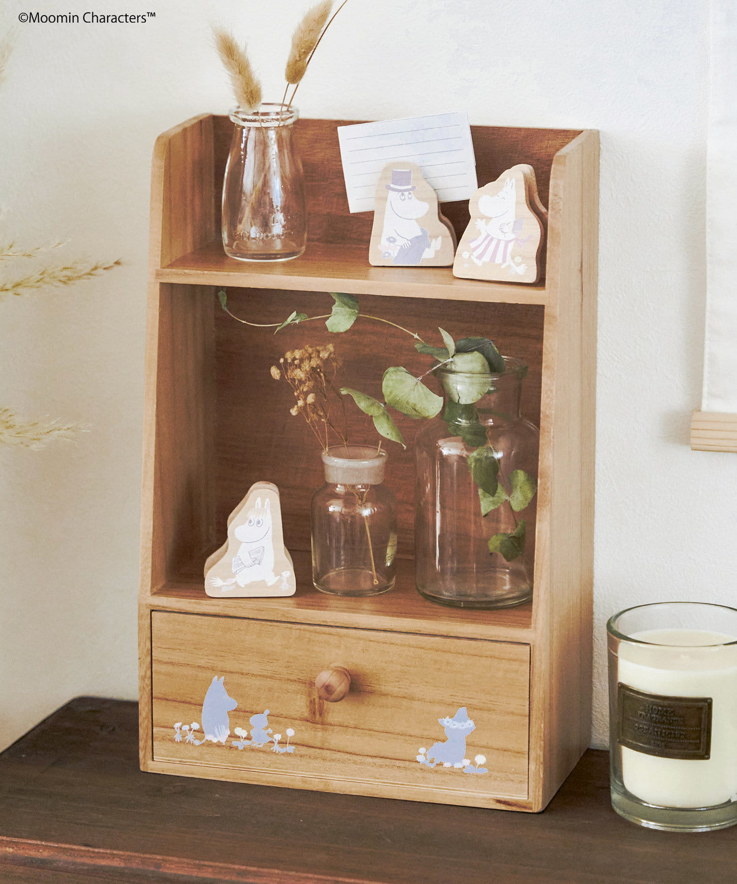 MOOMIN×salut! ミニテーブルと引き出し付きミラーのセット