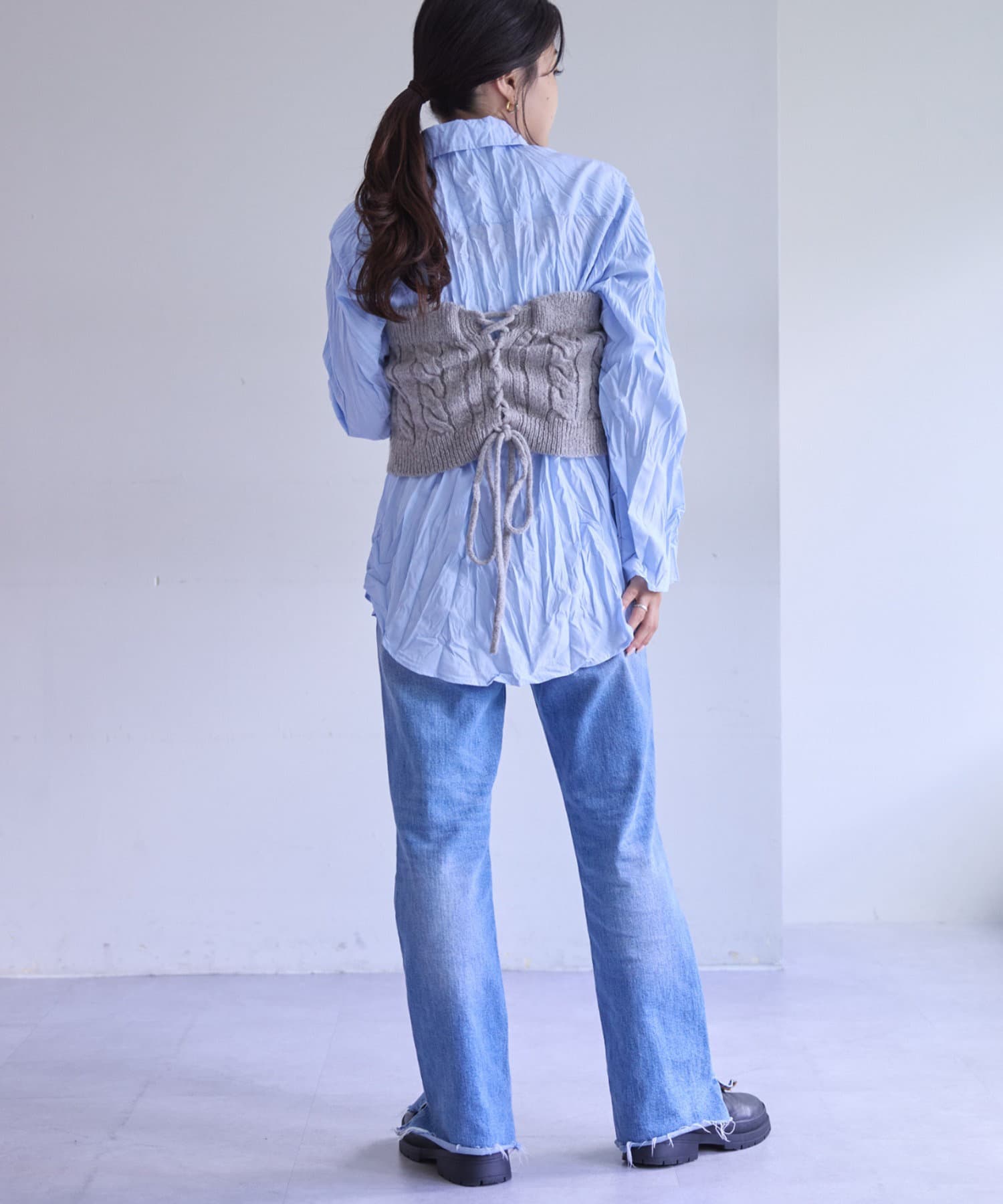 OUTLET(アウトレット) 【CIAOPANIC TYPY】【willow】シワ加工アソートシャツ