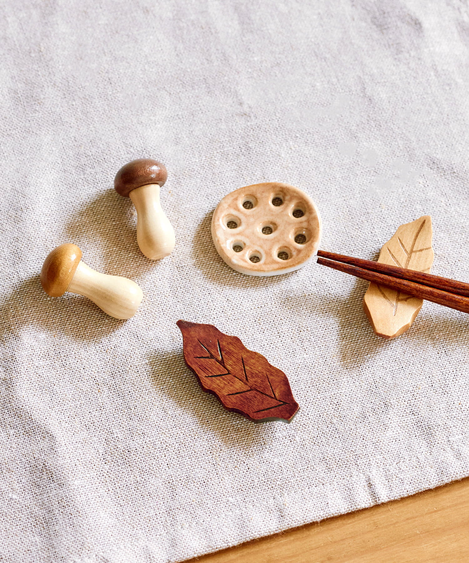 専用カラフルれんこんな箸置き60個セット CLASKA（クラスカ）｜れんこんの箸置き - テーブルウェア