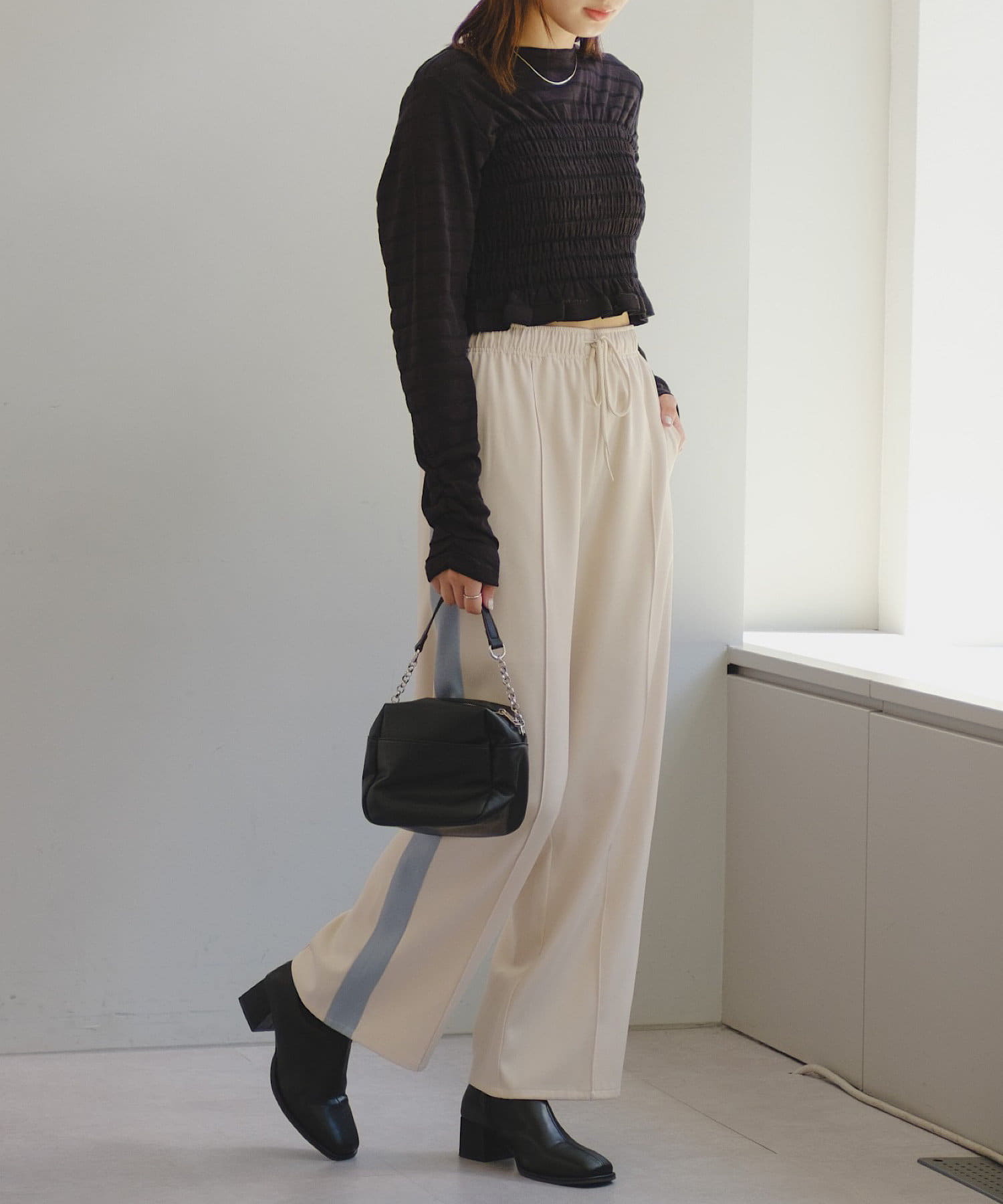 OUTLET(アウトレット) 【Kastane】シャドーボーダーシャーリングTEE