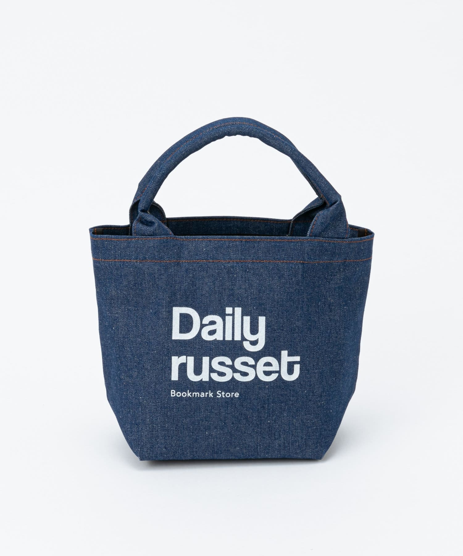 デニムパイプハンドルトートバッグ（S） | Daily russet(デイリー