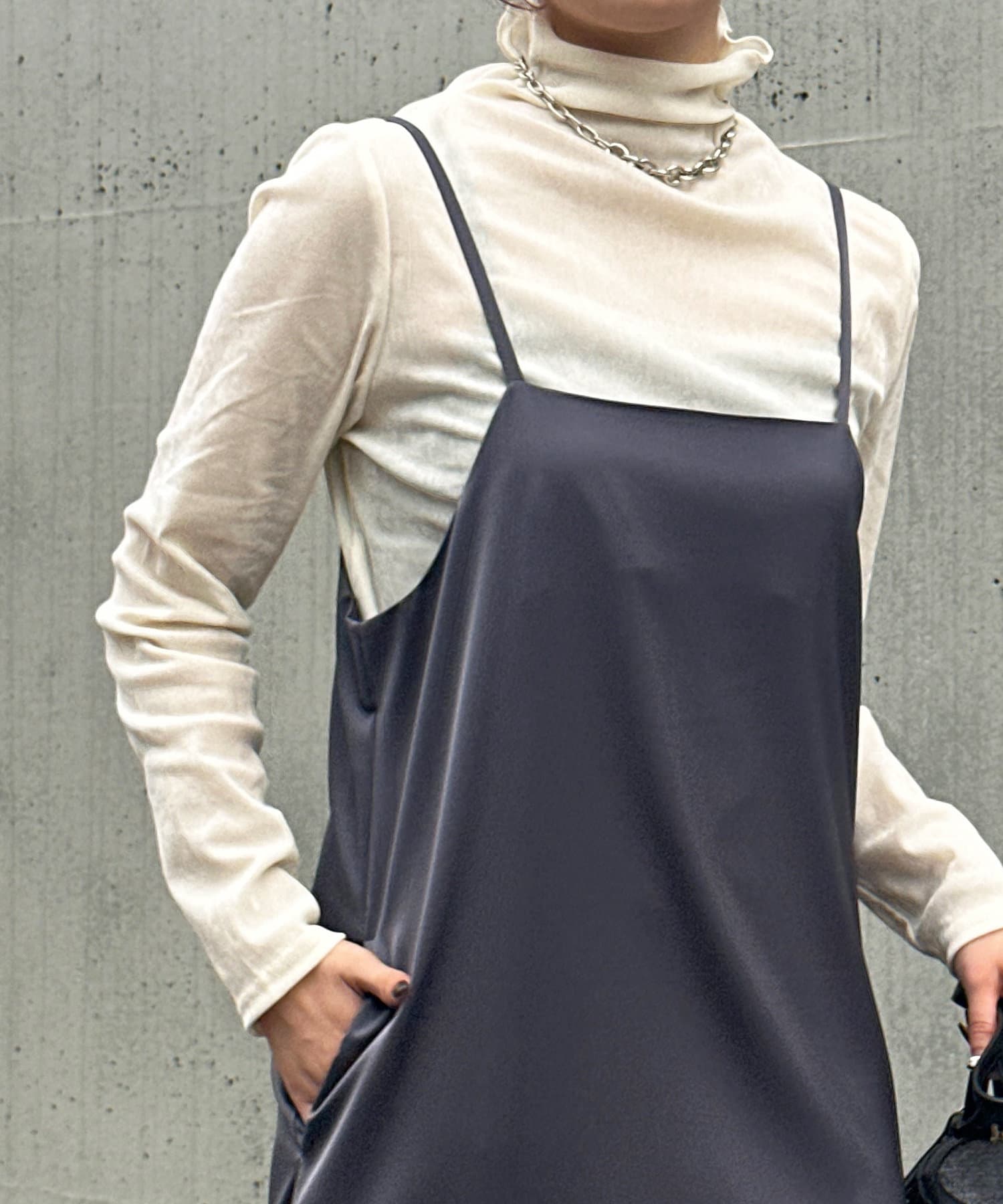 un dix cors(アンディコール) シアーベロアカットプルオーバー