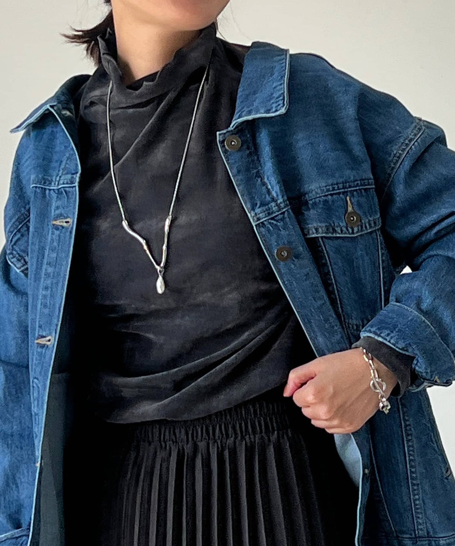 un dix cors(アンディコール) シアーベロアカットプルオーバー