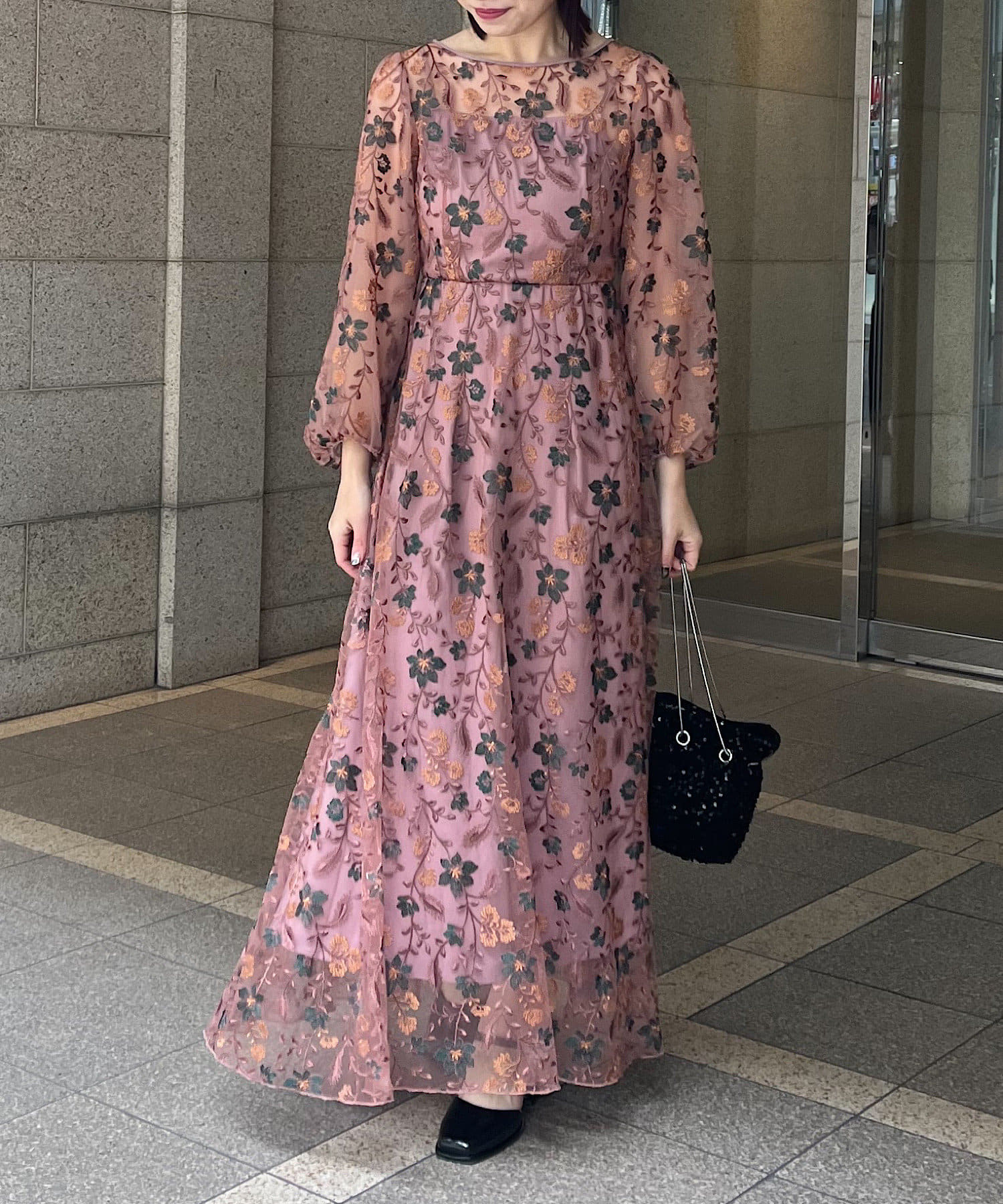 Kastane【オケージョンドレス/結婚式】embroidery organdy dress