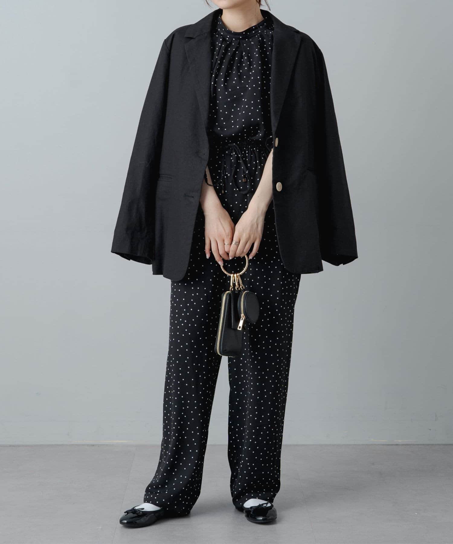 NICE CLAUP / OLIVE des OLIVE OUTLET(ナイスクラップ  / オリーブ デ オリーブ アウトレット) 【pual ce cin】ドットプリントイージーパンツ