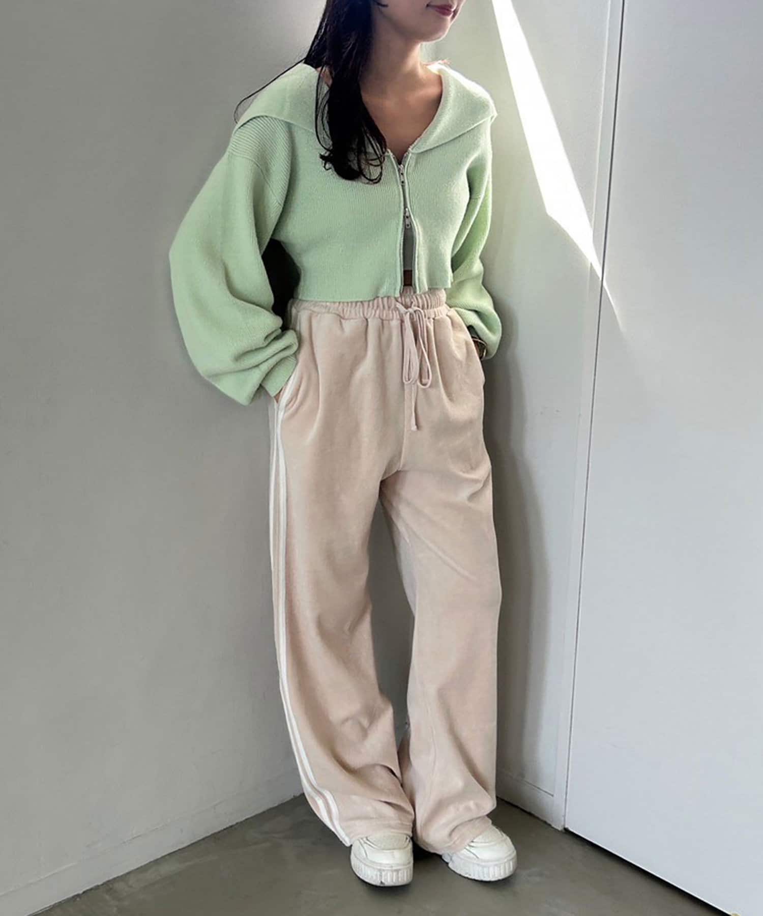 one after another】らくちんベロアパンツ | NICE CLAUP / OLIVE des