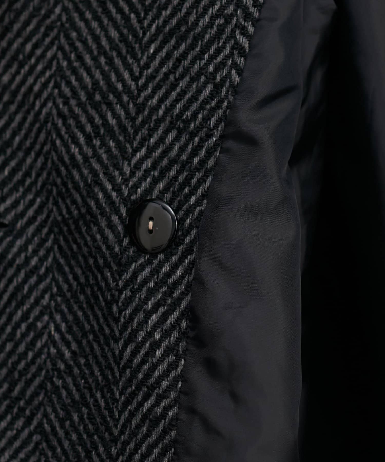 natural couture(ナチュラルクチュール) ヘリンボーンミドル丈コート