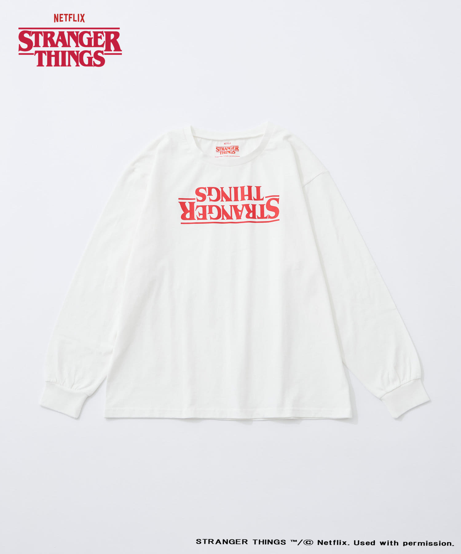 WEB限定】【STRANGER THINGS】ロゴプリントロンTEE | CIAOPANIC TYPY