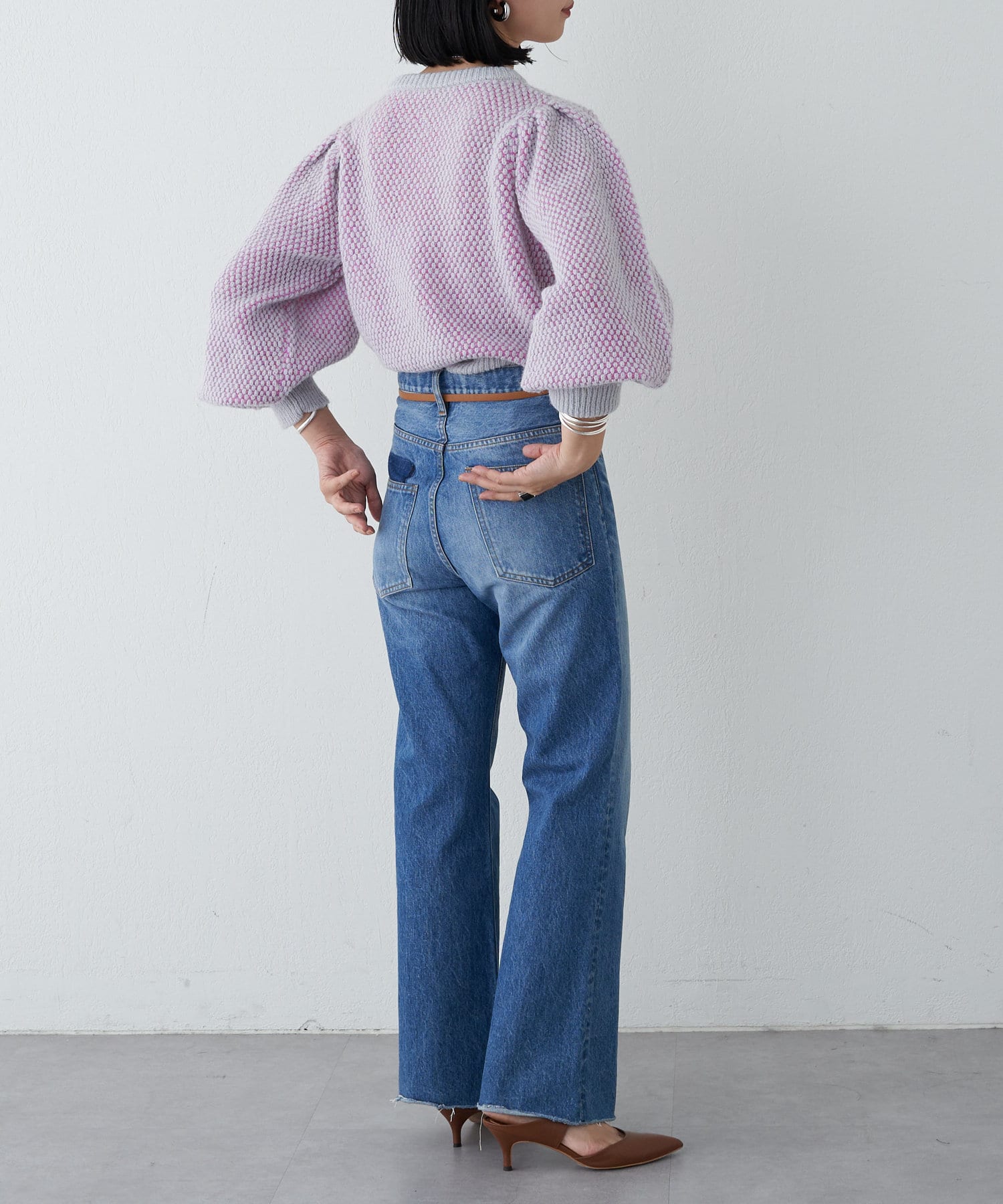 OUTLET(アウトレット) 【SHENERY】ポップコーンニットプルオーバー