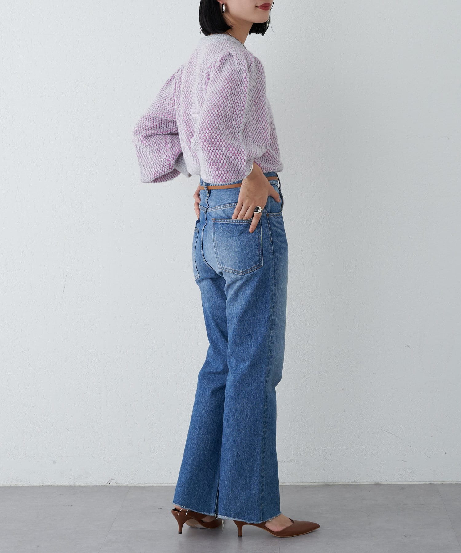 OUTLET(アウトレット) 【SHENERY】ポップコーンニットプルオーバー