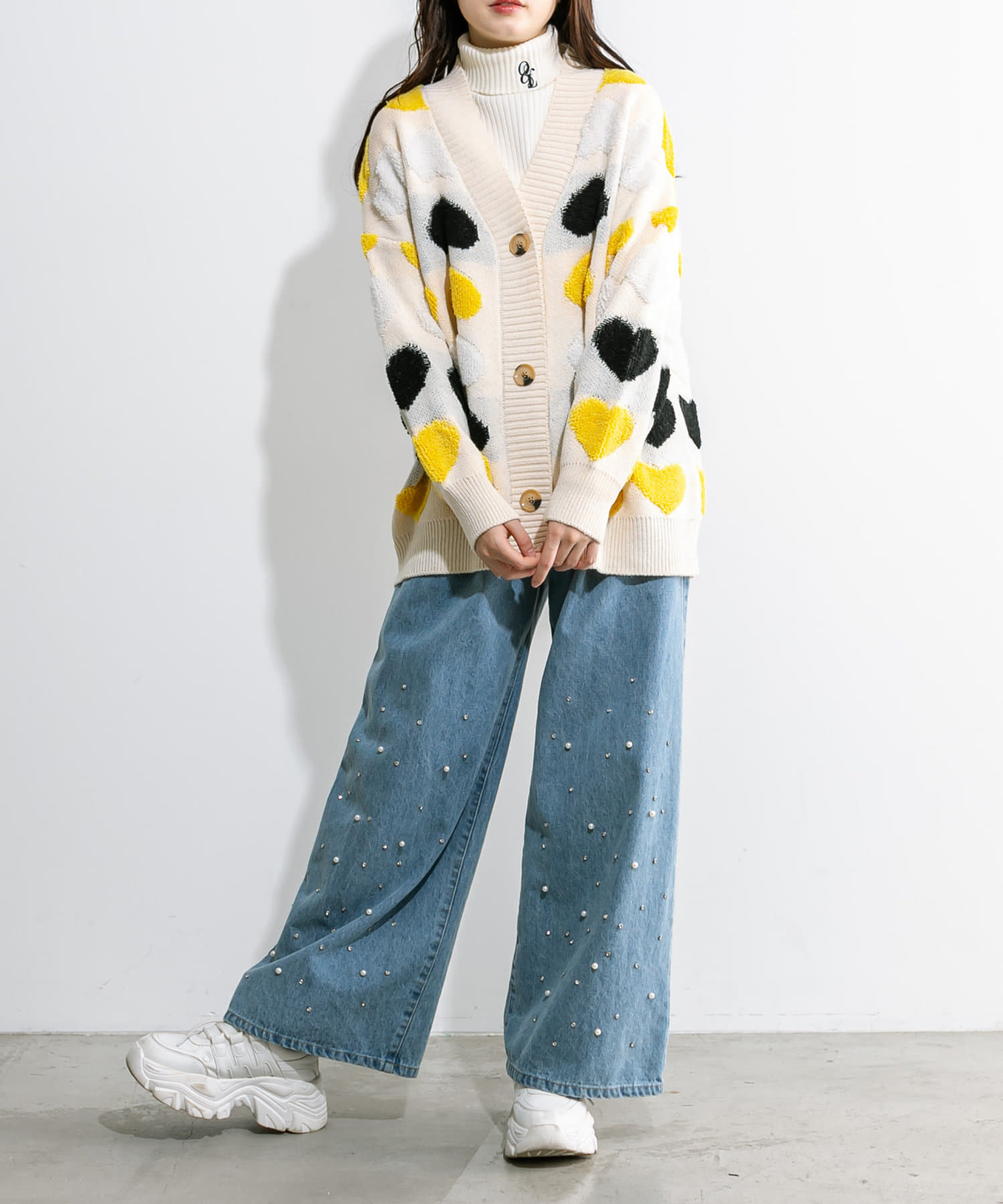 ハートカーディガン | OLIVE des OLIVE(オリーブ デ オリーブ)レディース | PAL CLOSET(パルクローゼット) -  パルグループ公式ファッション通販サイト