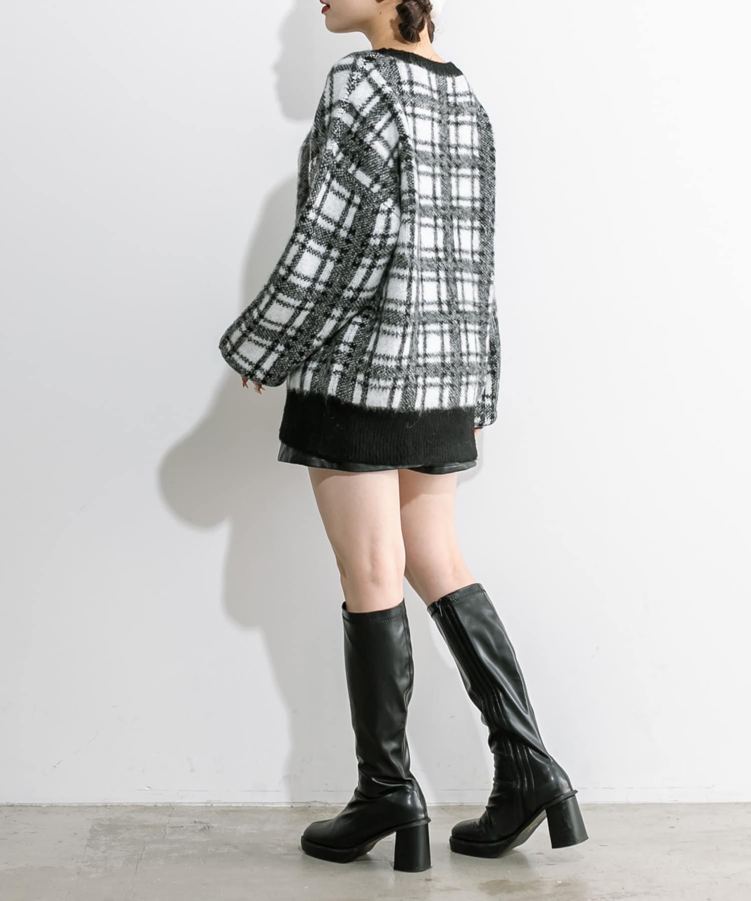 チェックジャガードチュニック | OLIVE des OLIVE(オリーブ デ