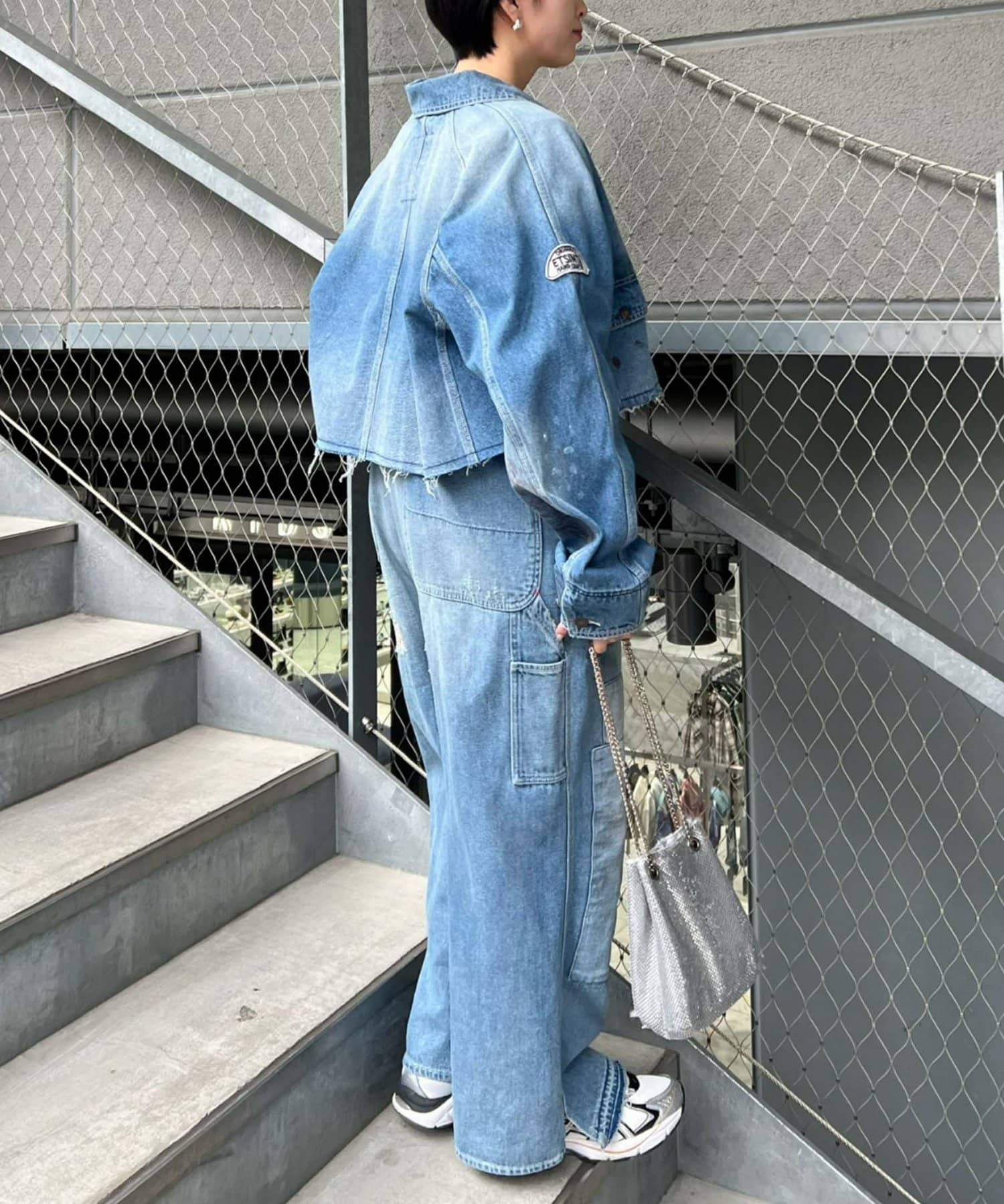 CIAOPANIC TYPY(チャオパニックティピー) 【etsinta/エシンタ】リメイクデニムショートカバーオール