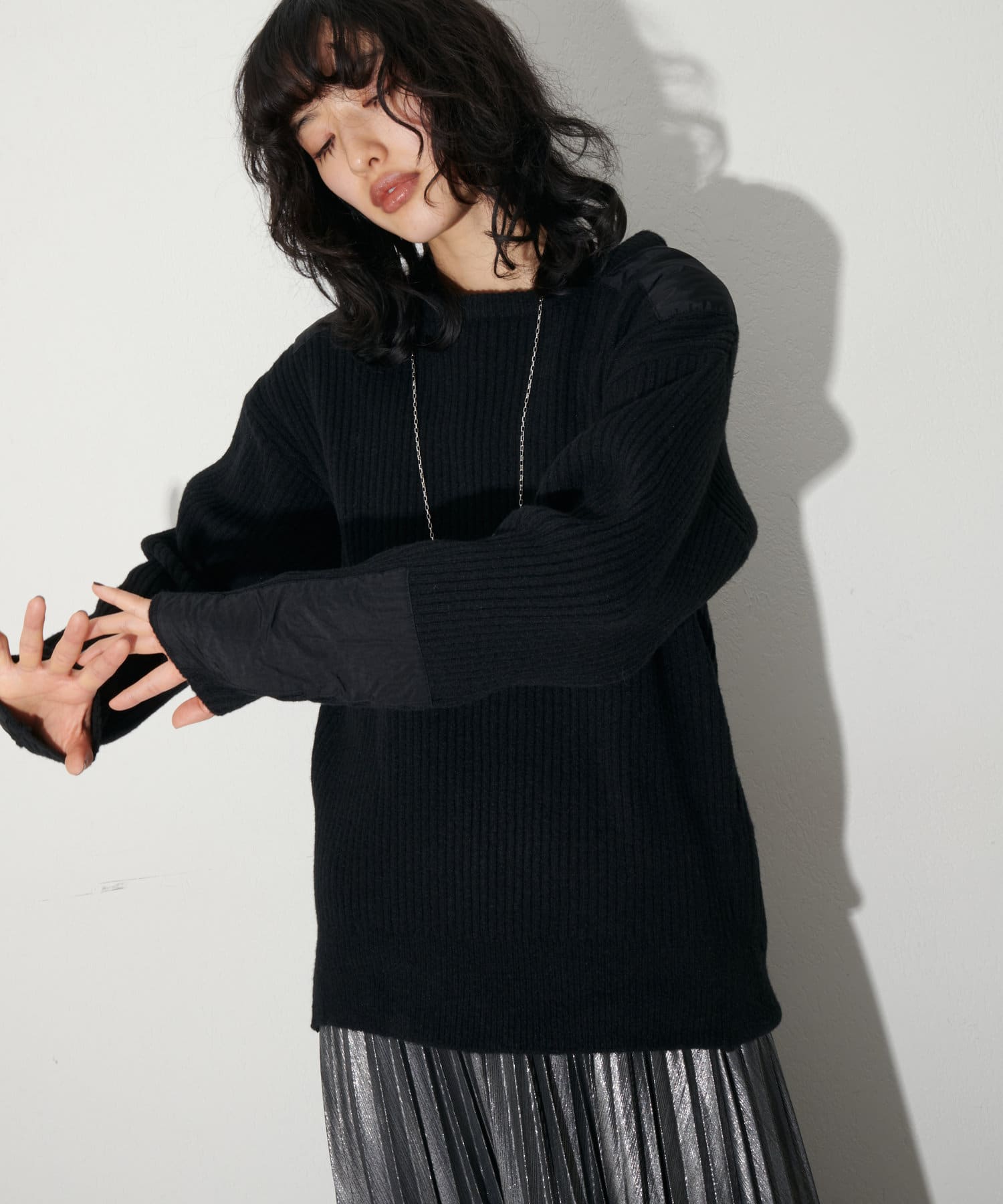 異素材パッチリブニット | LARUTA(ラルータ)レディース | PAL