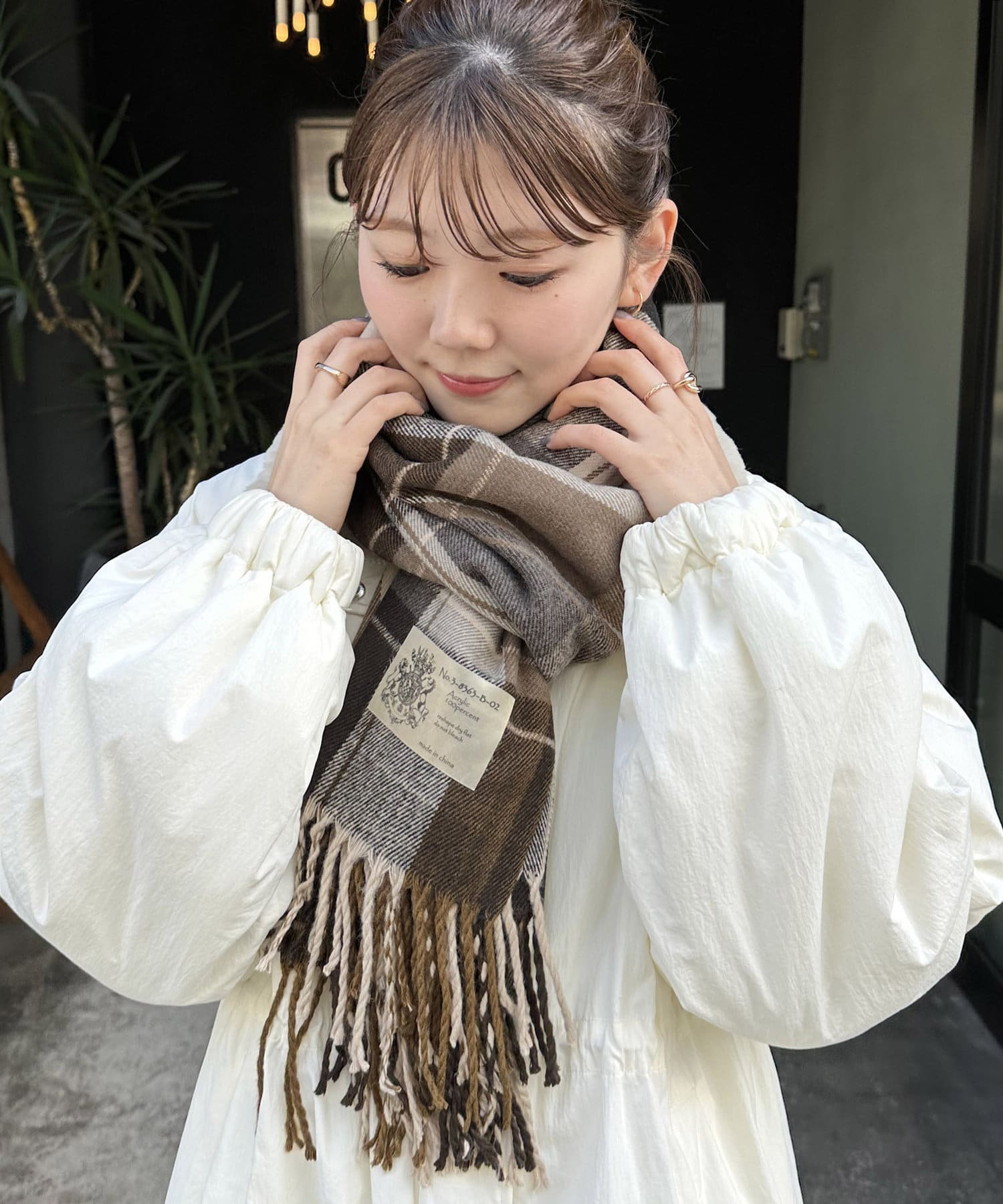 泉北パンジョ】大人気☆チェック柄ストール - DISCOAT(ディスコート