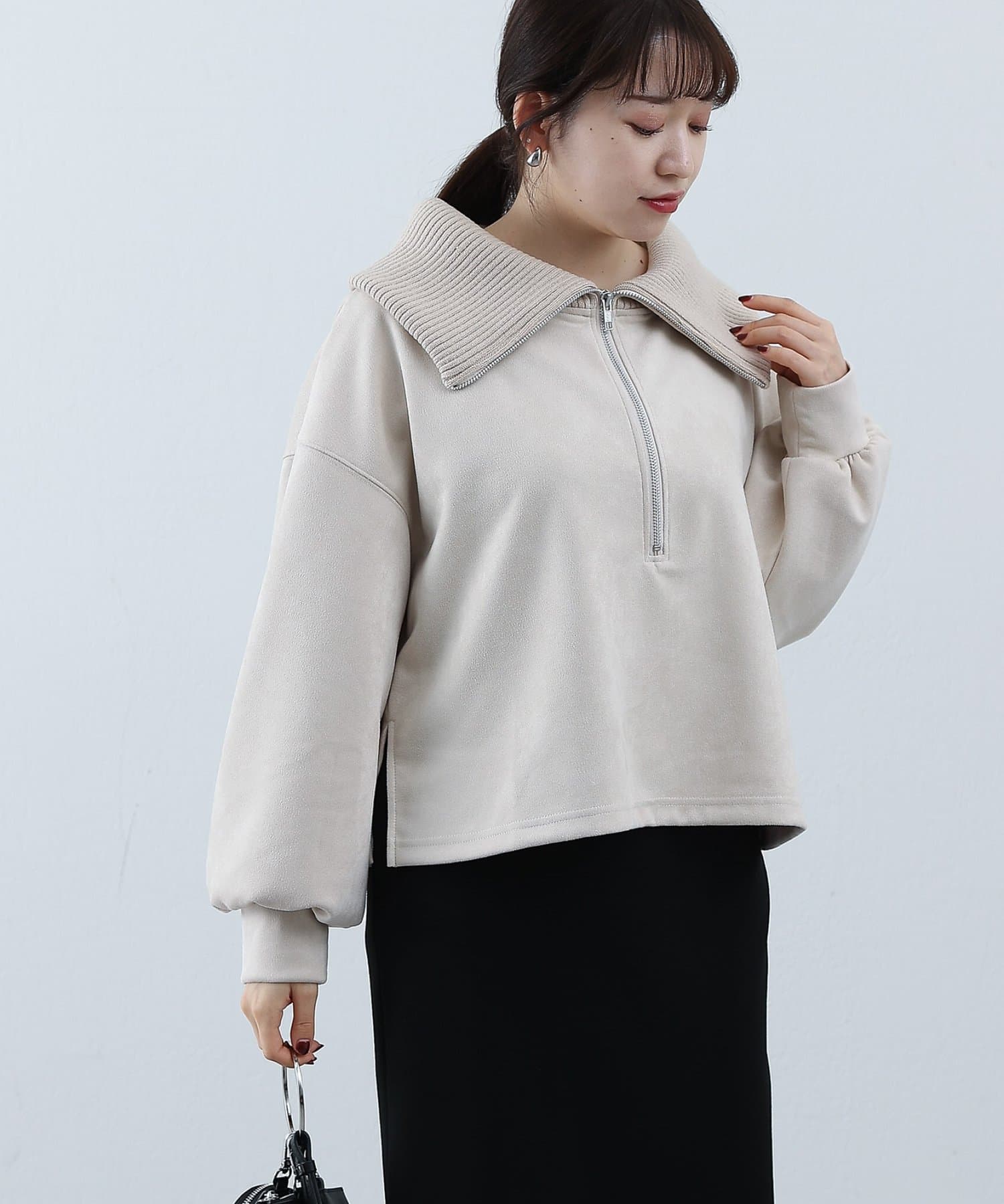 タグ付き《EVERYDAY I LIKE.》25SS ジップスリーブセットアップ よくなら 