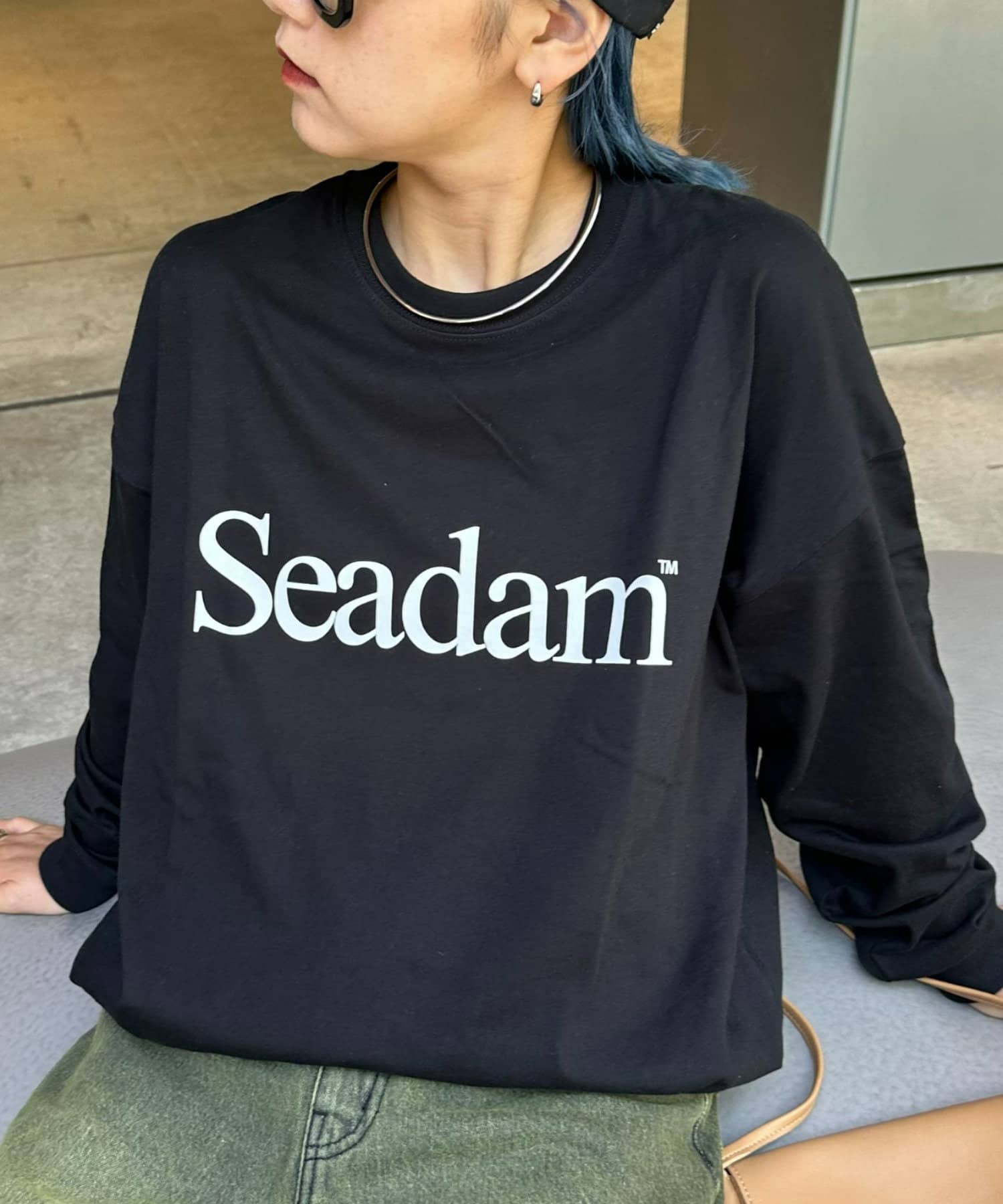 CIAOPANIC TYPY(チャオパニックティピー) 【WEB限定】【ユニセックス】SEADAMロゴプリントビッグシルエットロンTee