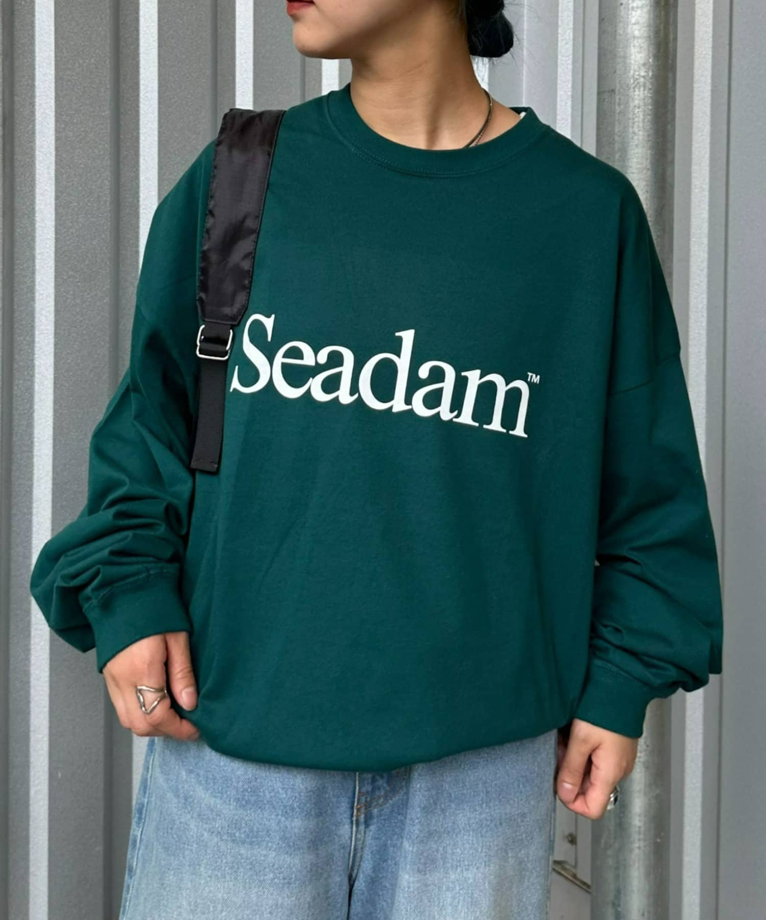 CIAOPANIC TYPY(チャオパニックティピー) 【WEB限定】【ユニセックス】SEADAMロゴプリントビッグシルエットロンTee