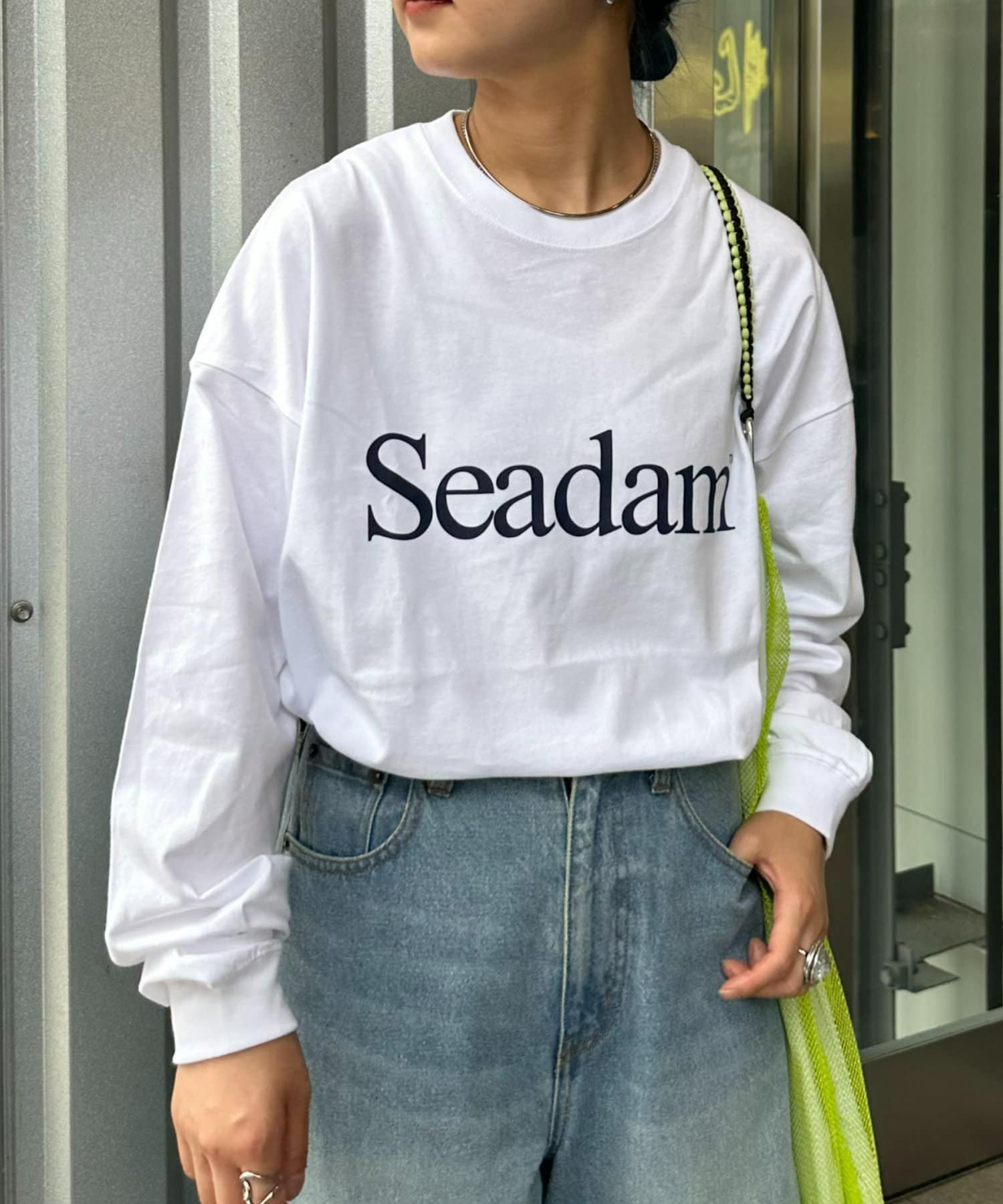 CIAOPANIC TYPY(チャオパニックティピー) 【WEB限定】【ユニセックス】SEADAMロゴプリントビッグシルエットロンTee