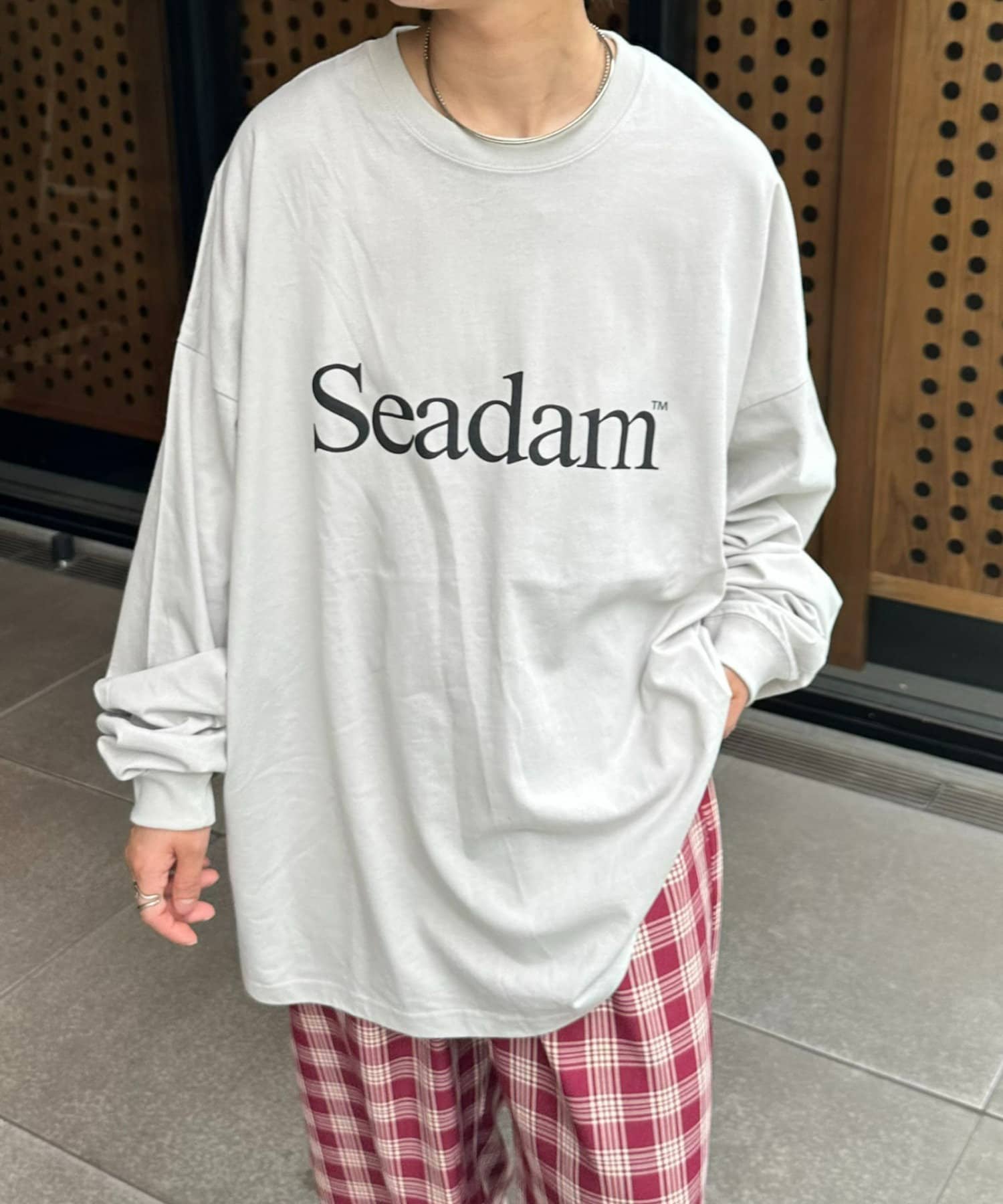 CIAOPANIC TYPY(チャオパニックティピー) 【WEB限定】【ユニセックス】SEADAMロゴプリントビッグシルエットロンTee