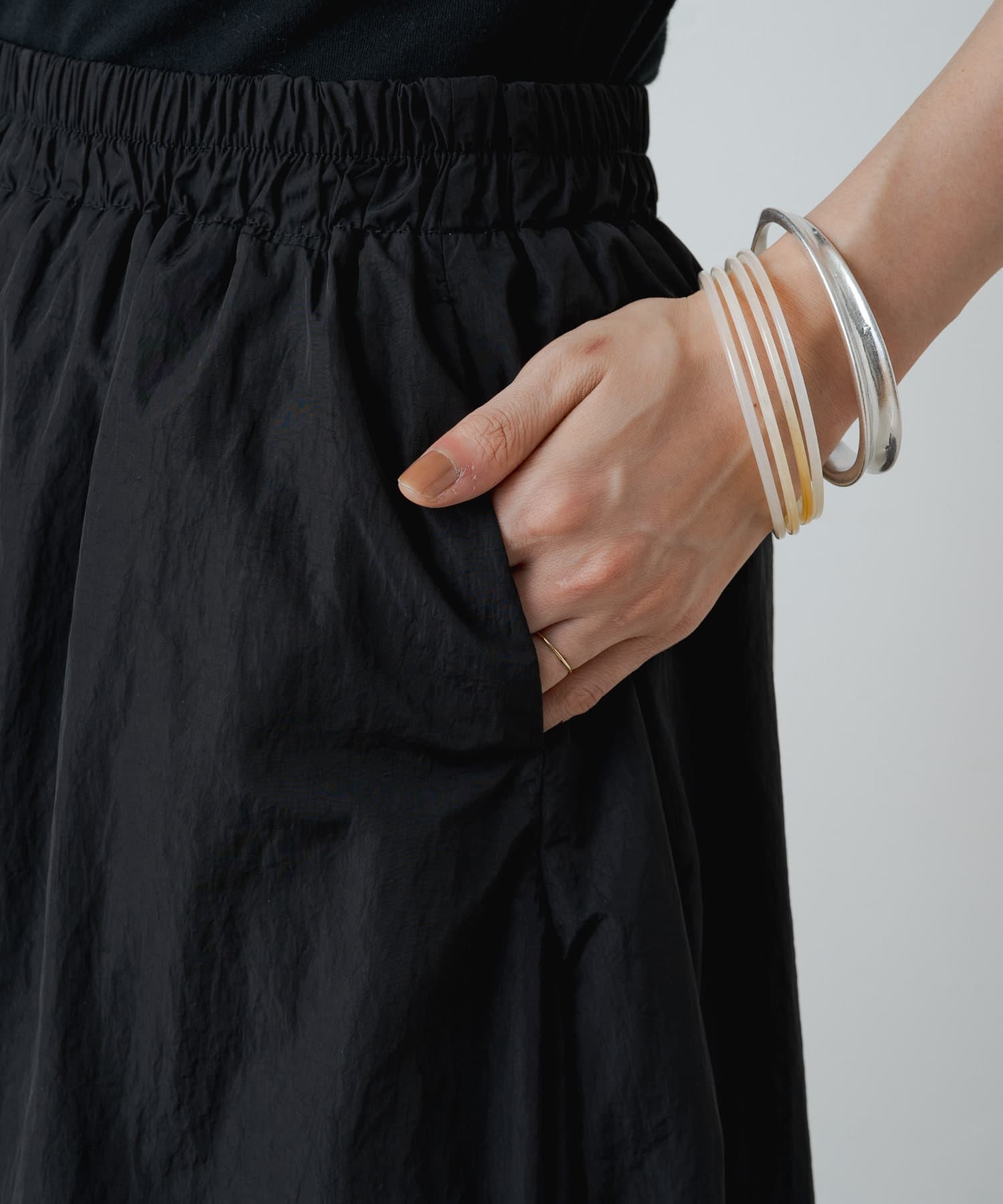 OUTLET(アウトレット) 【Omekashi】切り替えロングフレアスカート