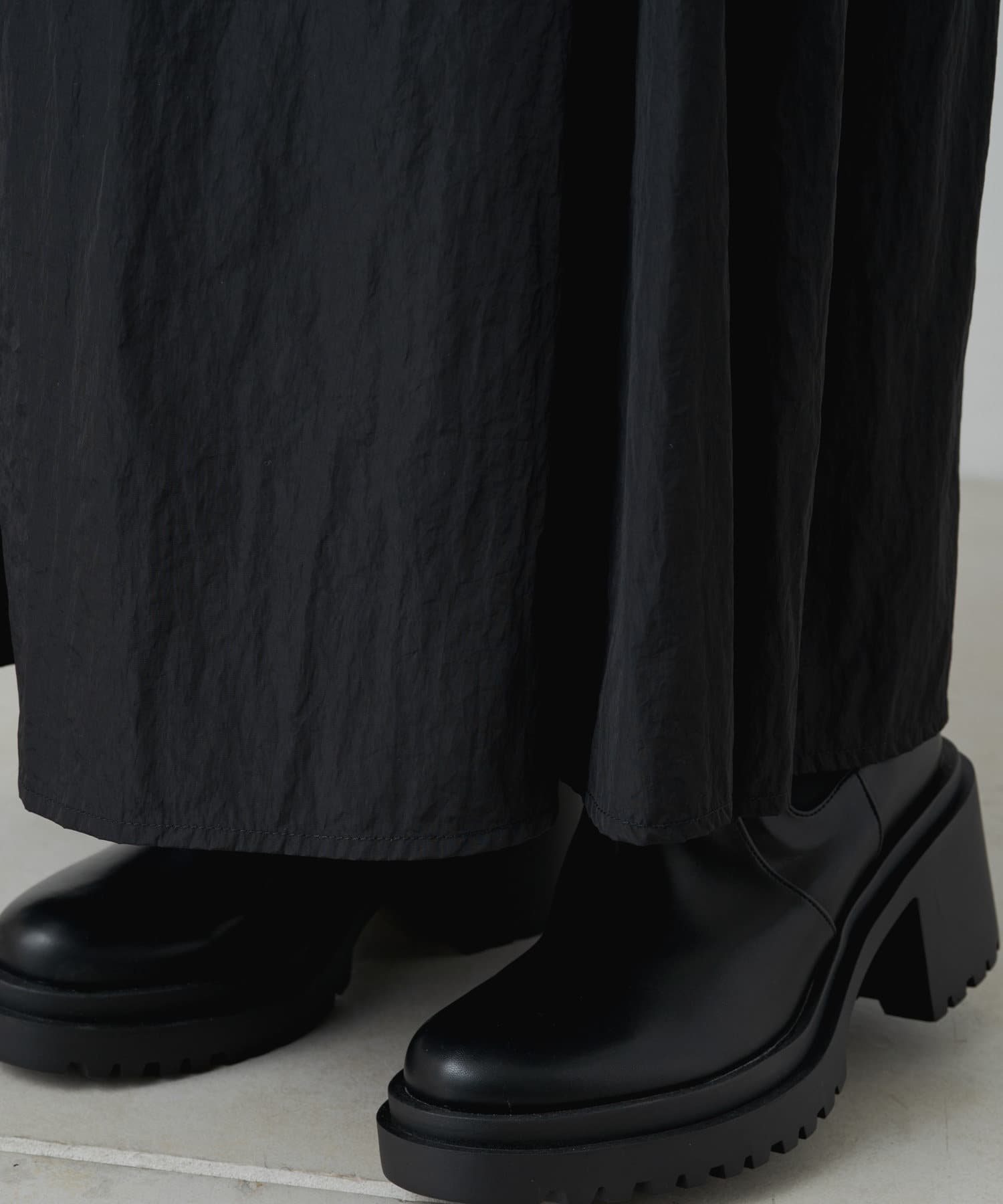 OUTLET(アウトレット) 【Omekashi】切り替えロングフレアスカート